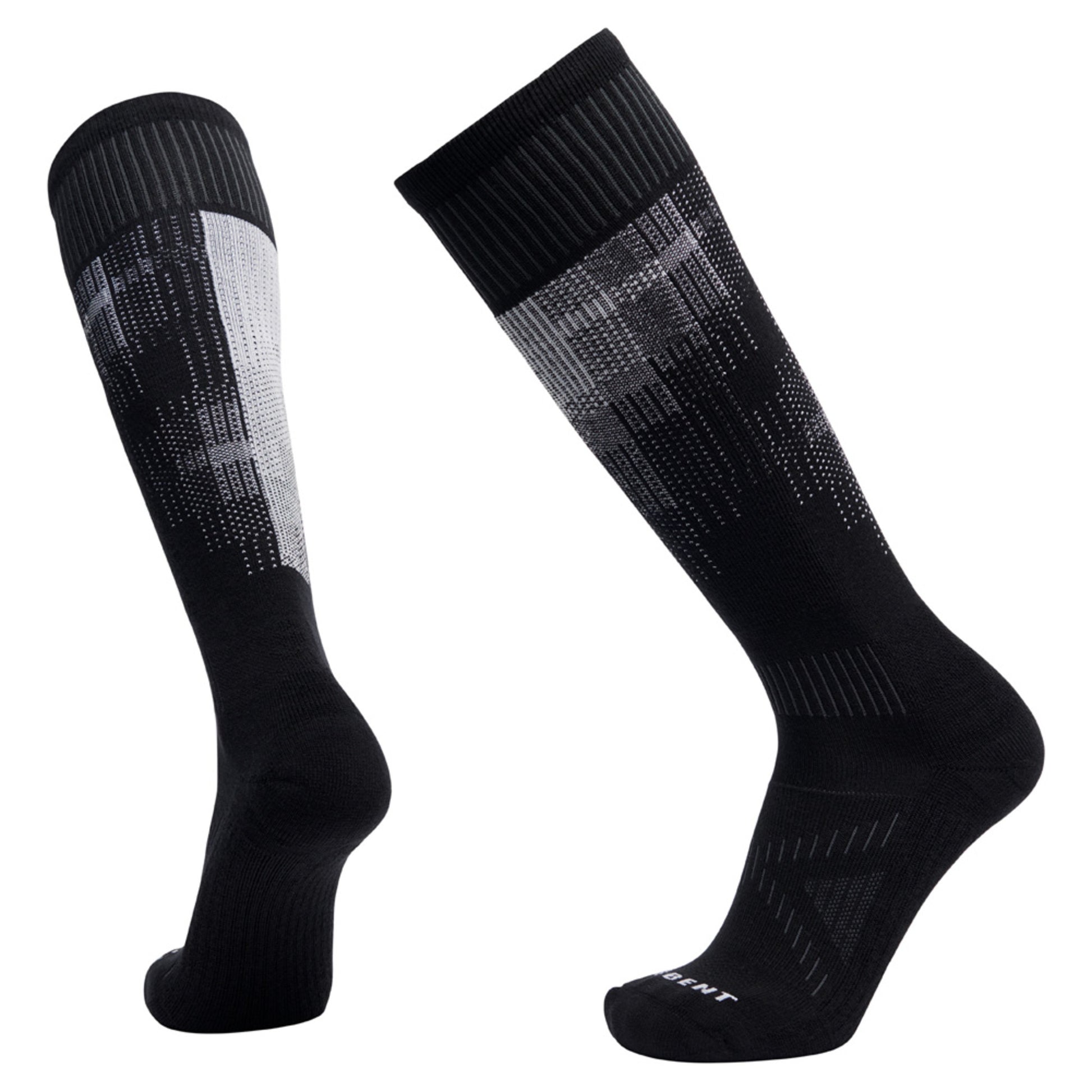 Le Bent Pixel Light Snow Sock - BLACK - XL