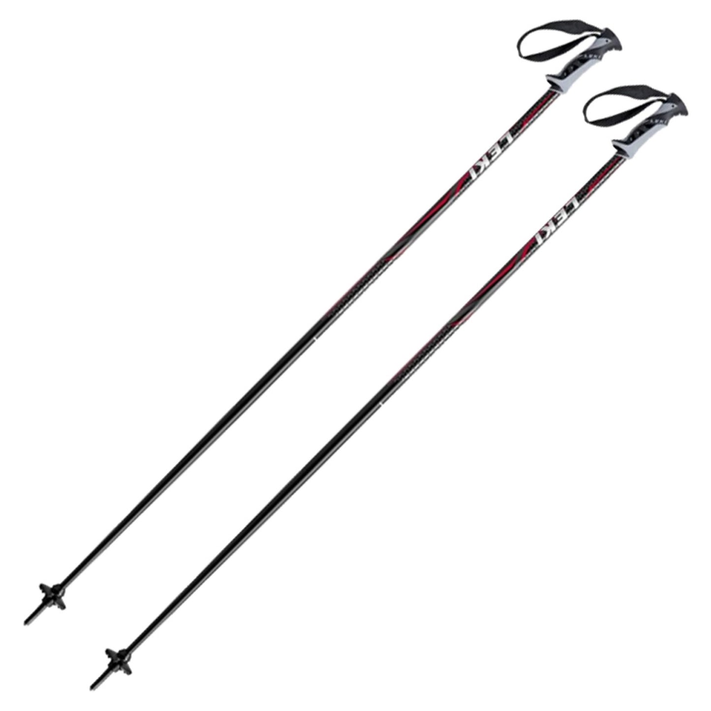 Leki Quantum Poles - BLACK_RED - 54" / 135CM