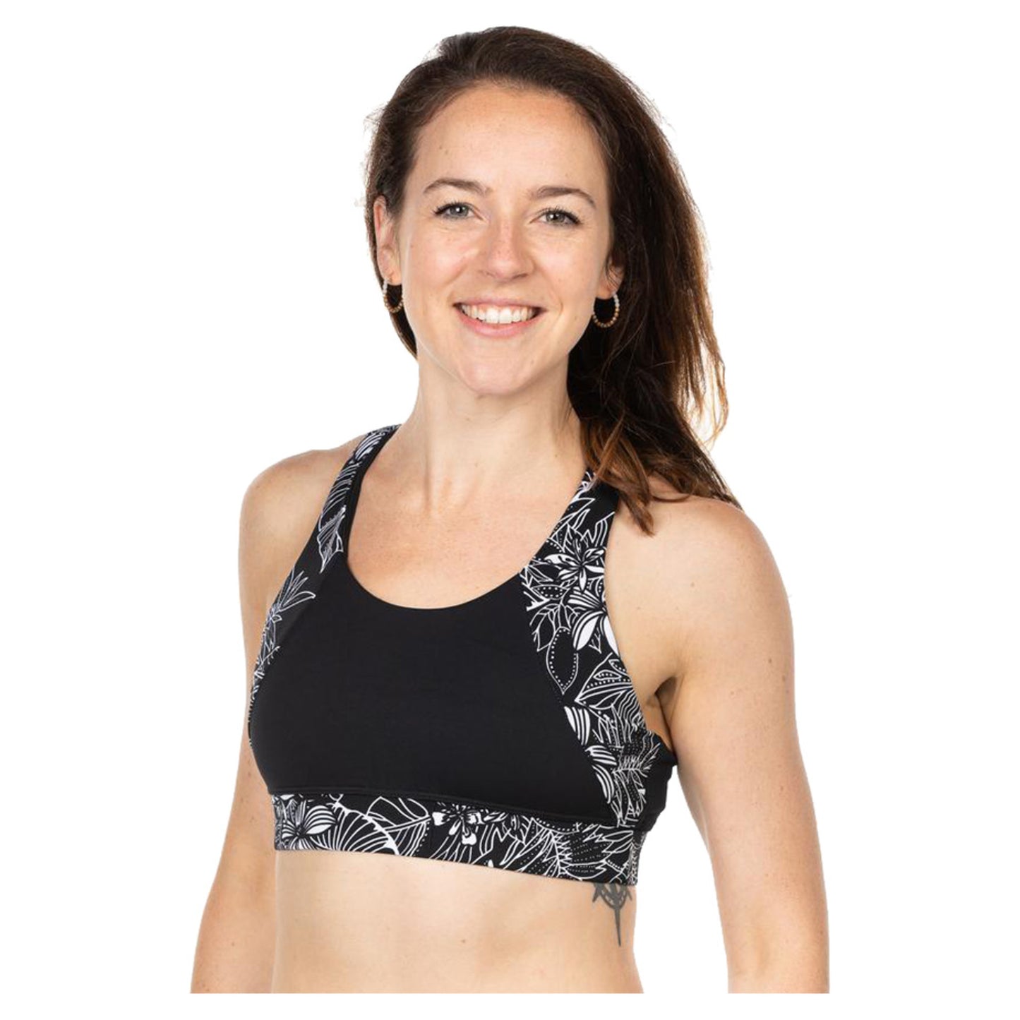 Manathreads Caju Women's Bra - MIDNIGHT BLOSSO - XS