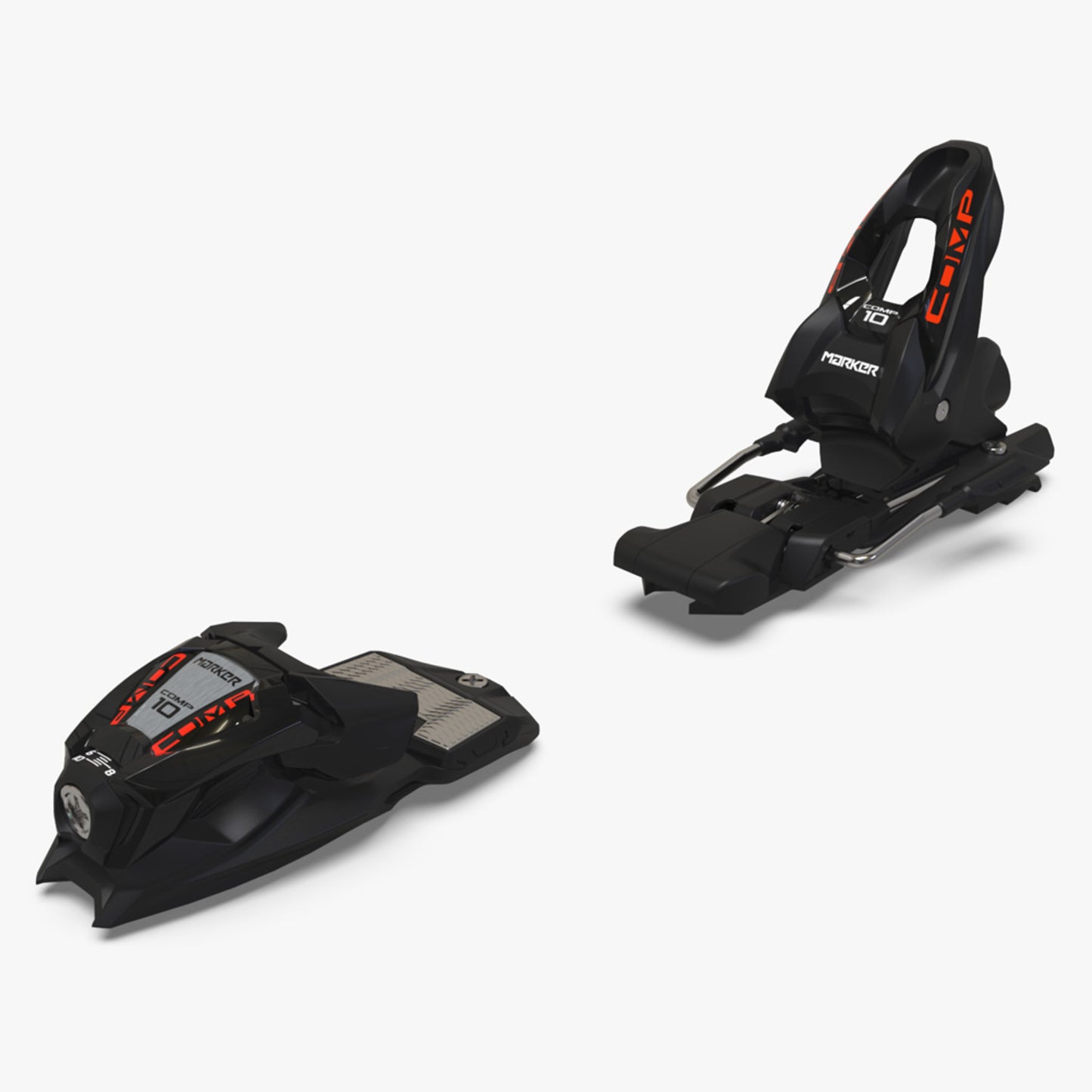Marker COMP 10 Ski Bindings - BLACK FLO RED