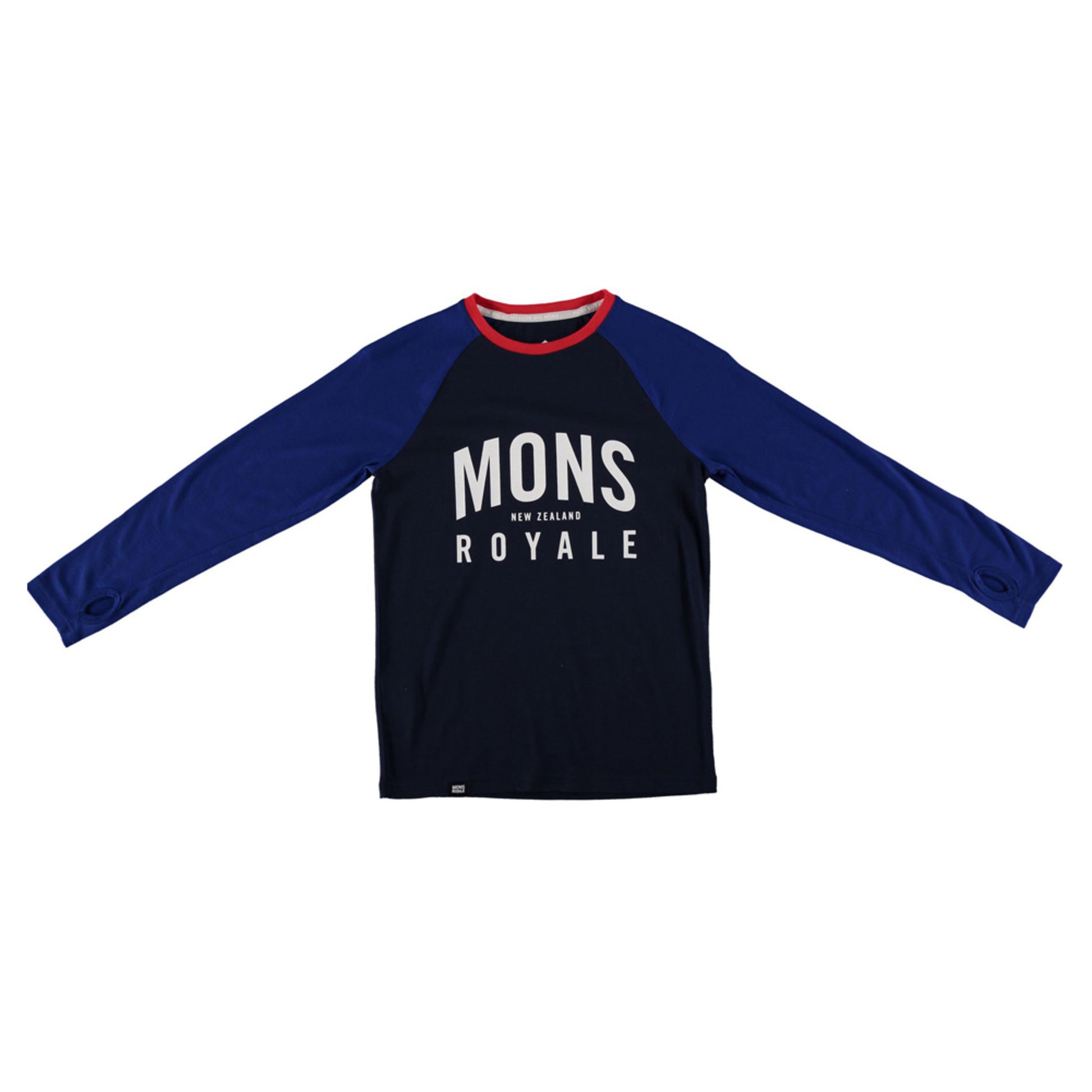 Mons Royale Boys Groms Long Sleeve - BLACK GREY MARL - 8 9