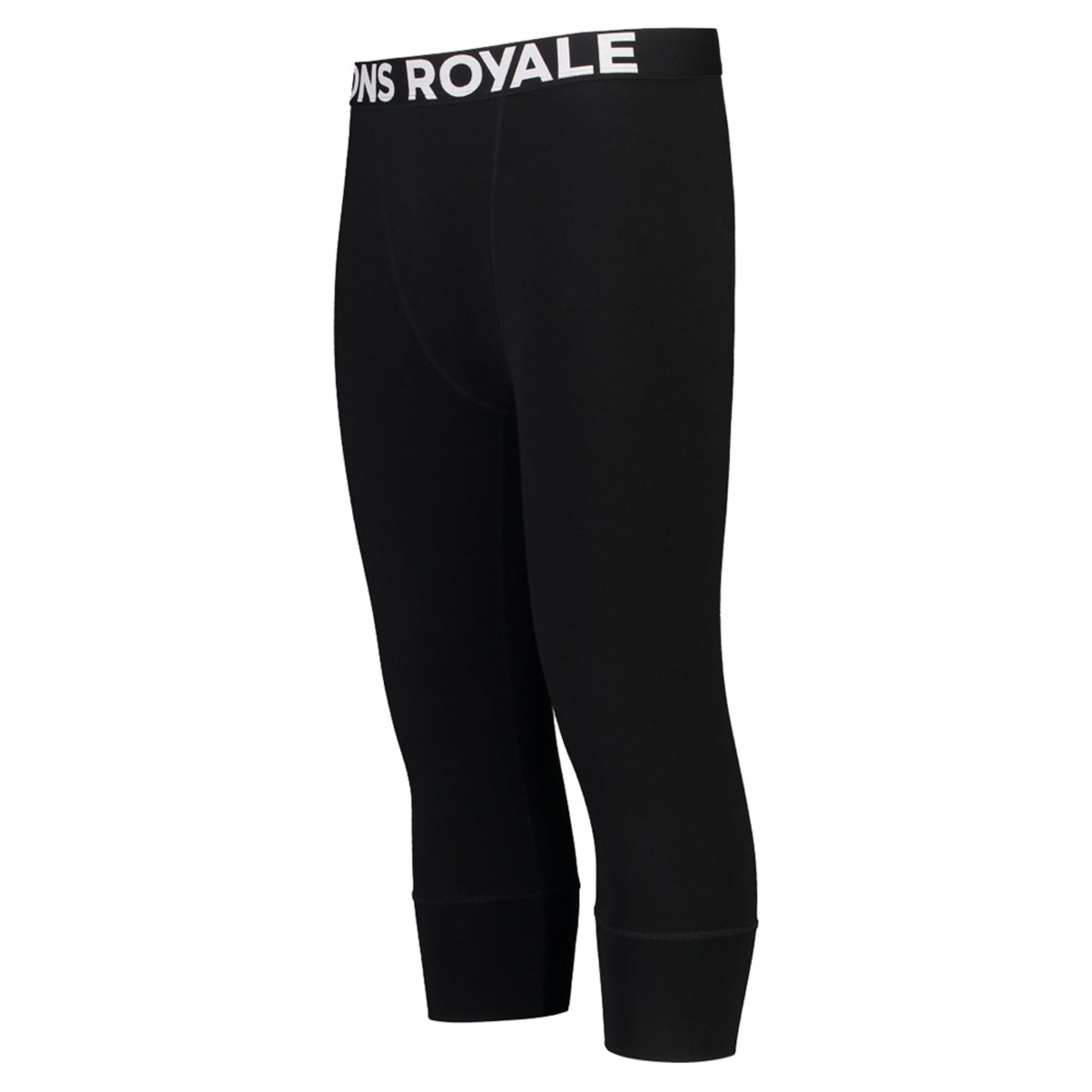 Mons Royale Cascade Marino Flex 200 Men's 3/4 Baselayer Legging - BLACK - XXL