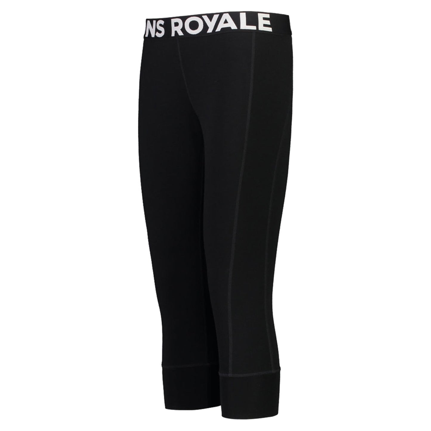 Mons Royale Cascade Marino Flex 200 Women's 3/4 Baselayer Legging - BLACK - XS