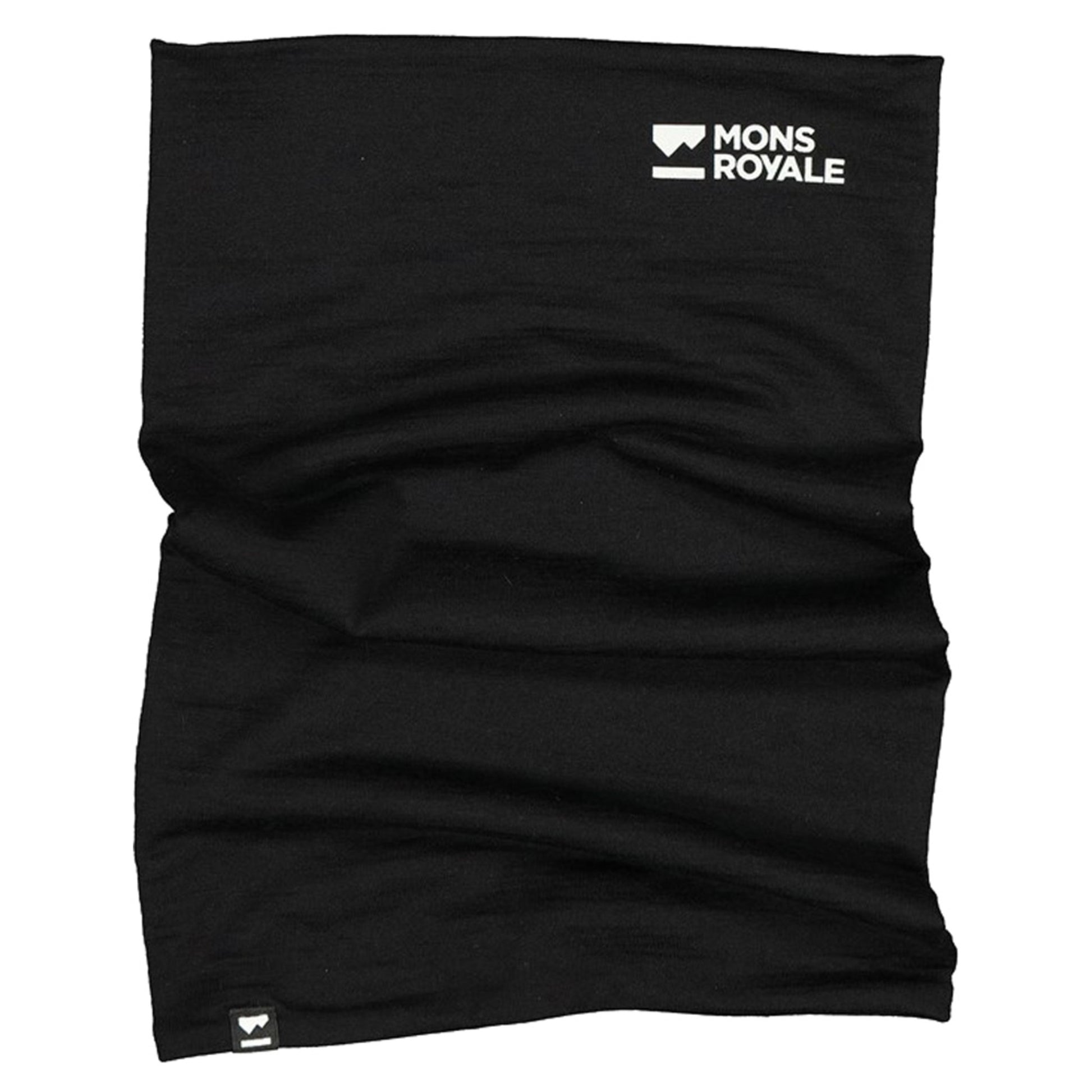 Mons Royale Double Up Unisex Neck Warmer - BLACK