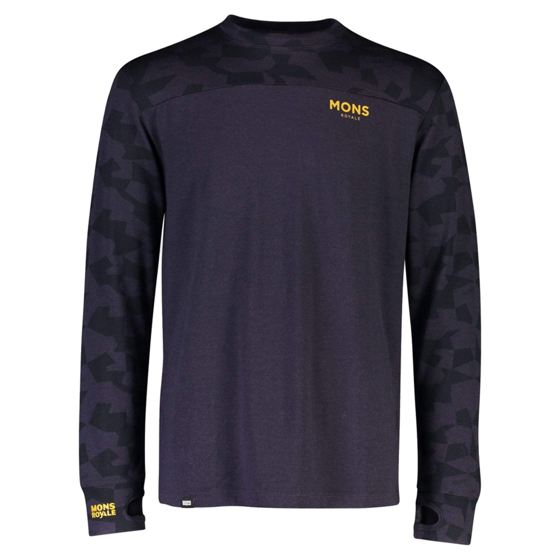 Mons Royale Yotei LS Men's Baselayer Top - 9 IRON CAMO - XL