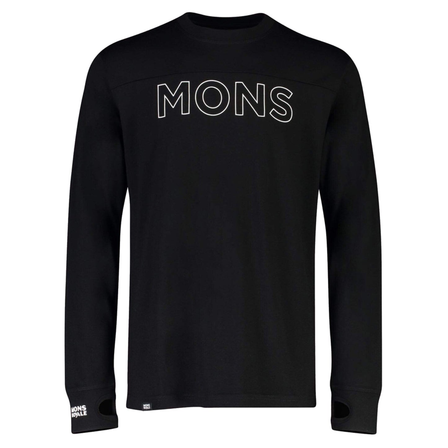 Mons Royale Yotei LS Men's Baselayer Top - BLACK - XL