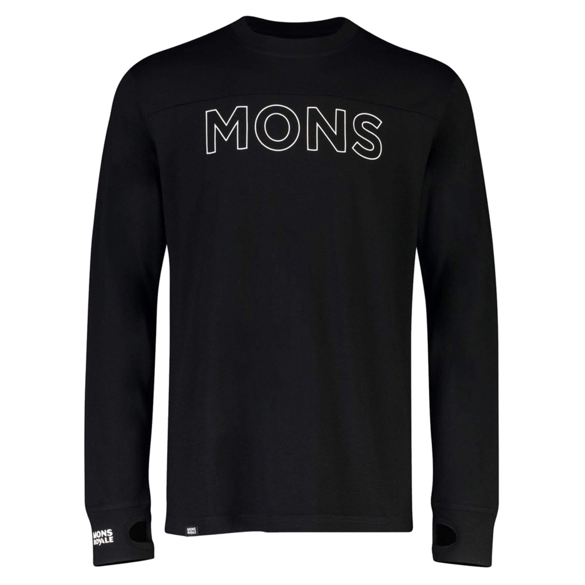 Mons Royale Yotei LS Men's Baselayer Top - BLACK - XL