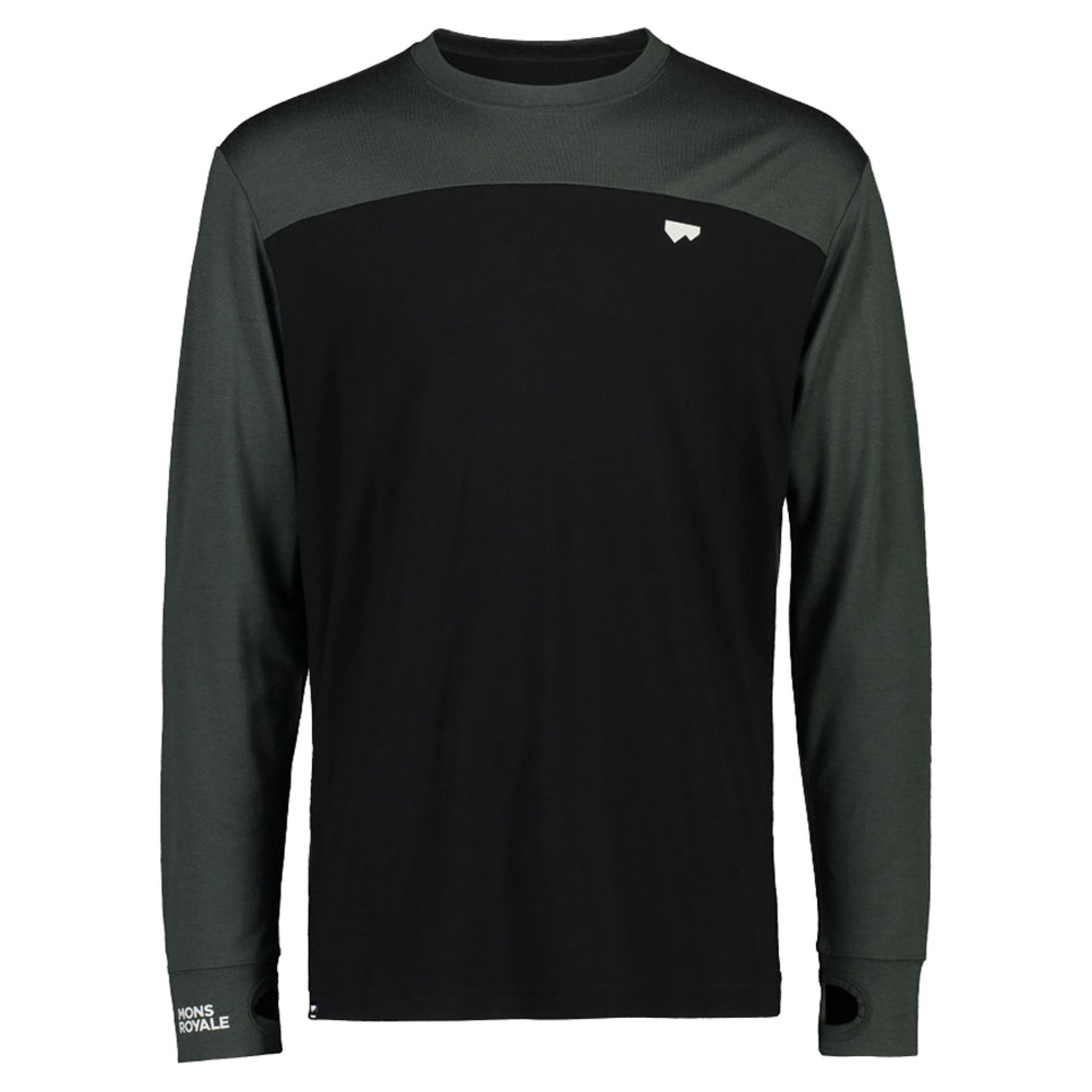 Mons Royale Yotei LS Men's Baselayer Top - ROSIN BLACK - XL