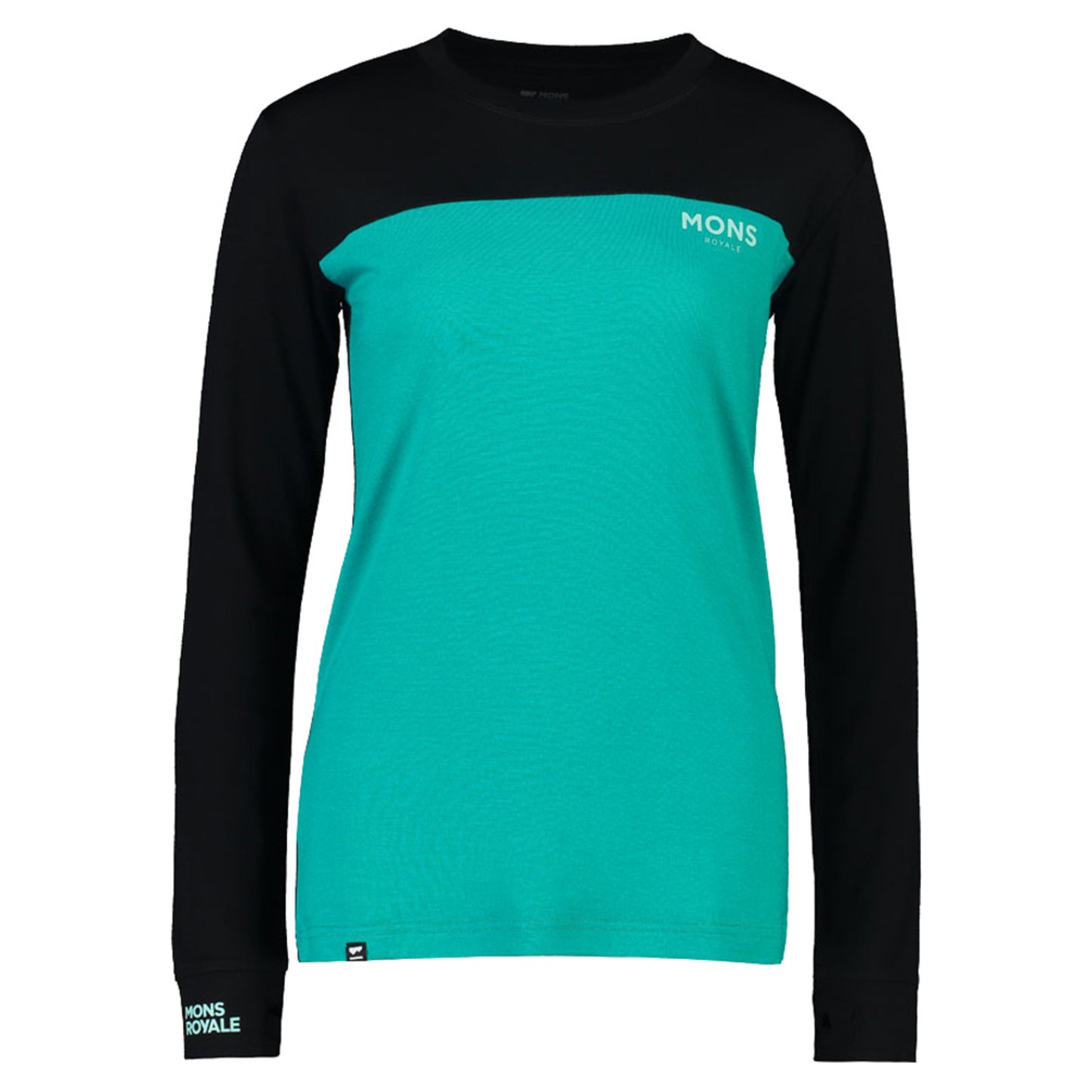 Mons Royale Yotei Women's Baselayer Top - MARINA BLACK - XL
