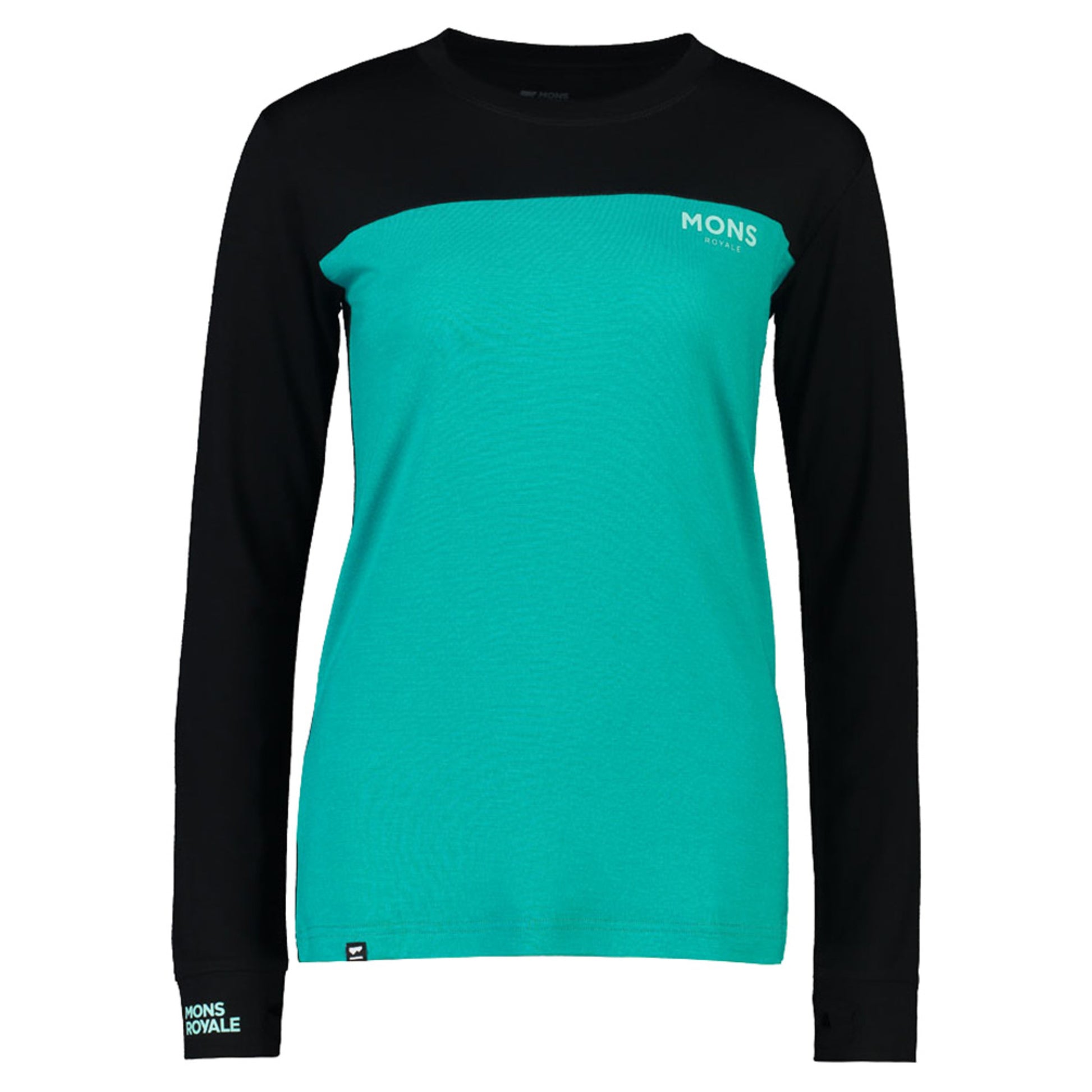Mons Royale Yotei Women's Baselayer Top - MARINA BLACK - XL