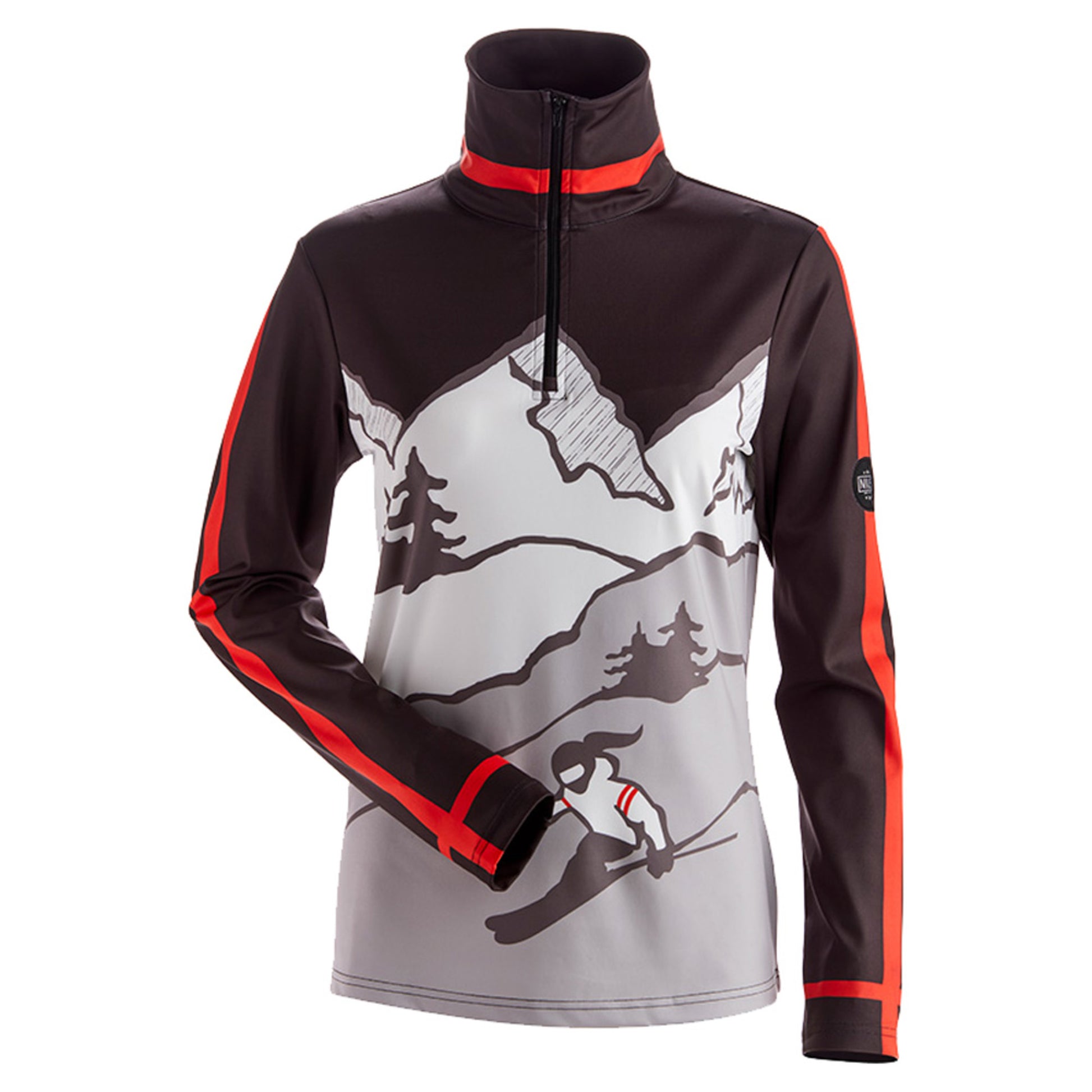 NILS Snowbird T Neck 1/4 Zip Women's Top - BLACK - S