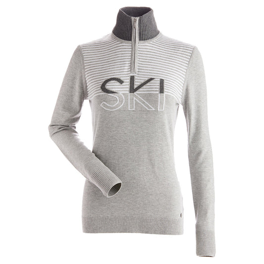 NILS Sun Valley 1/4 Zip Logo Women's Sweater
