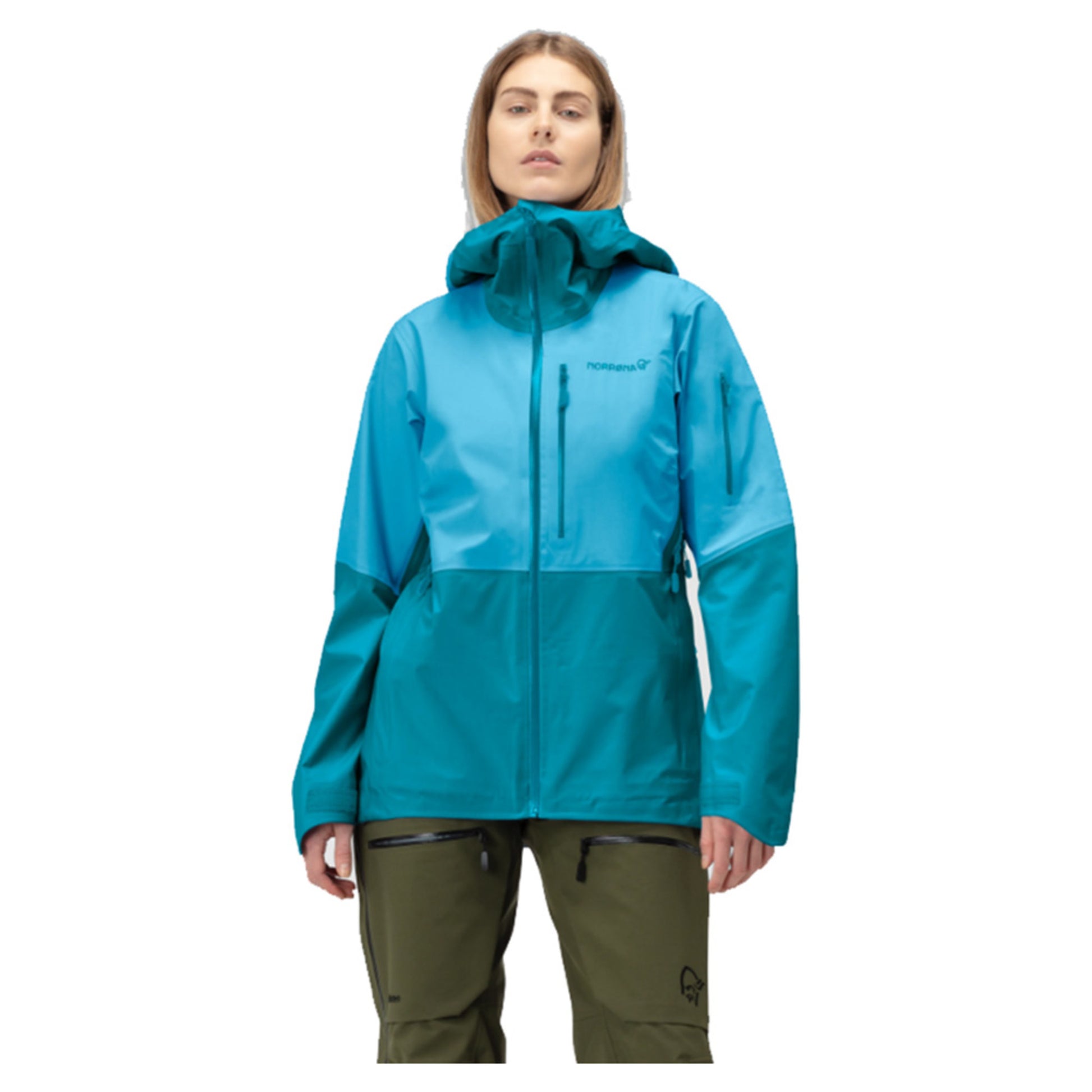 Norrona Lofoten Gore-Tex Shell Women's Jacket - AQUARIUS_HAWAII - XL