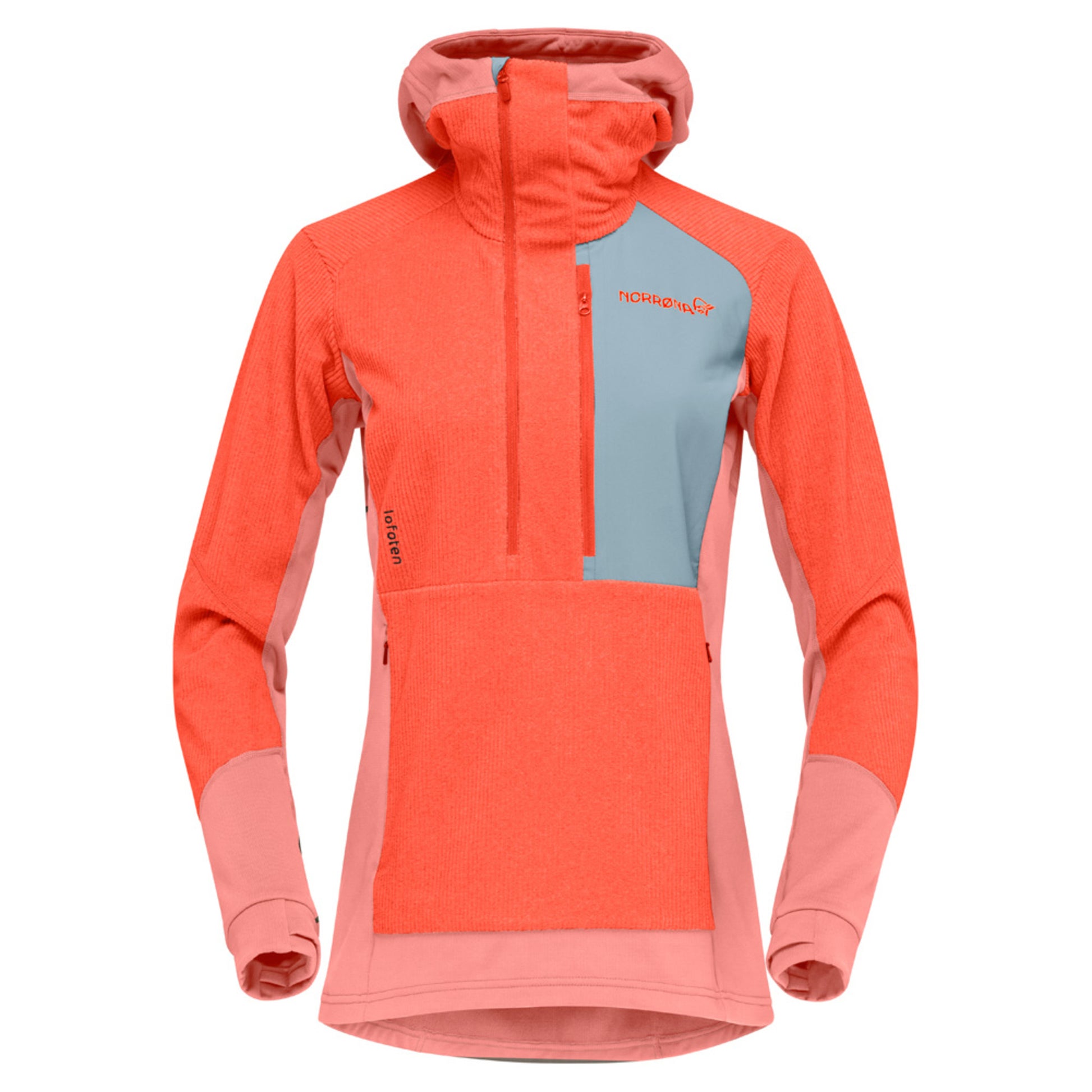Norrona Lofoten Thermal Pro Women's Hooded Jacket - ORANGE ALERT_PE - S