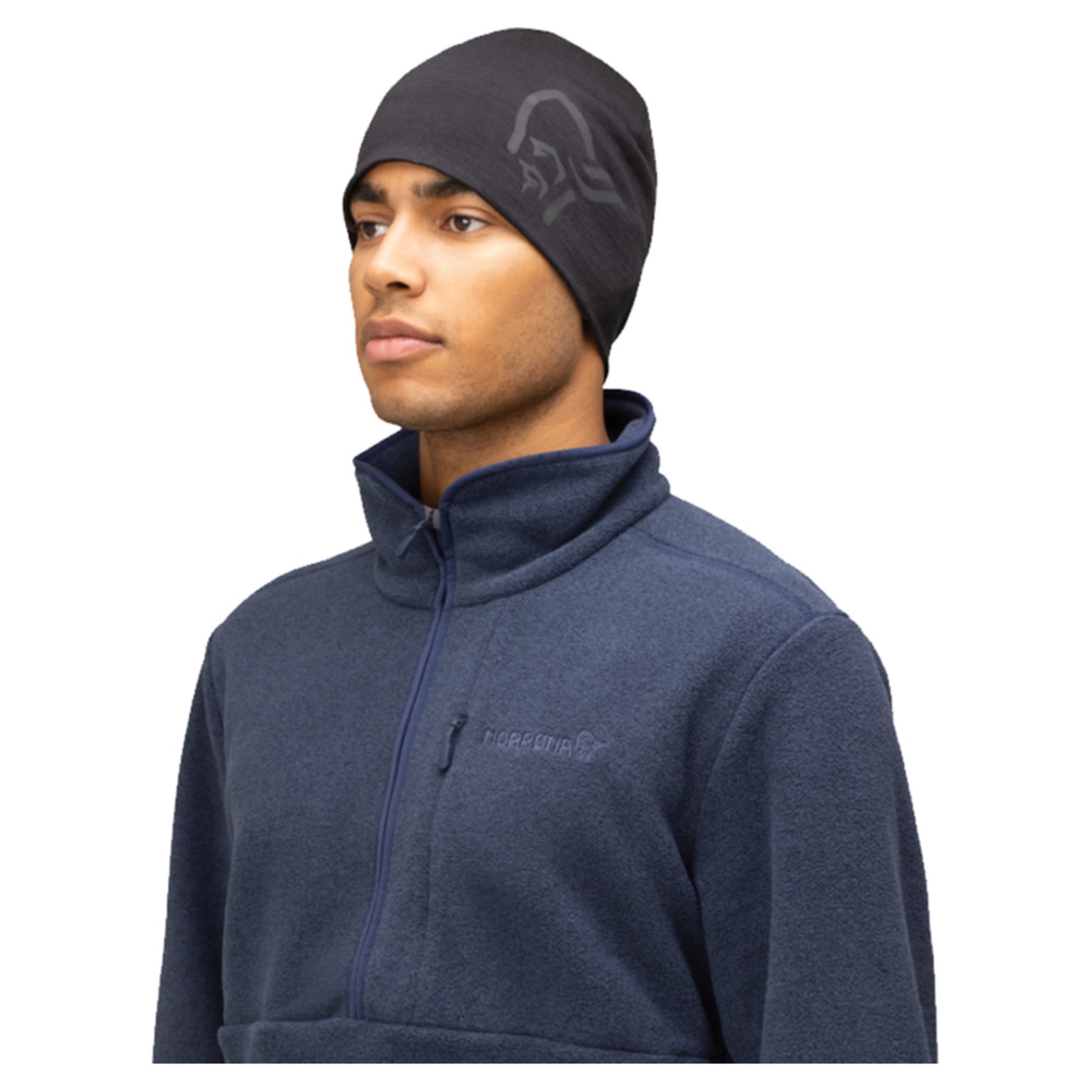 Norrona pureUll 180 Merino Beanie - INDIGO NIGHT