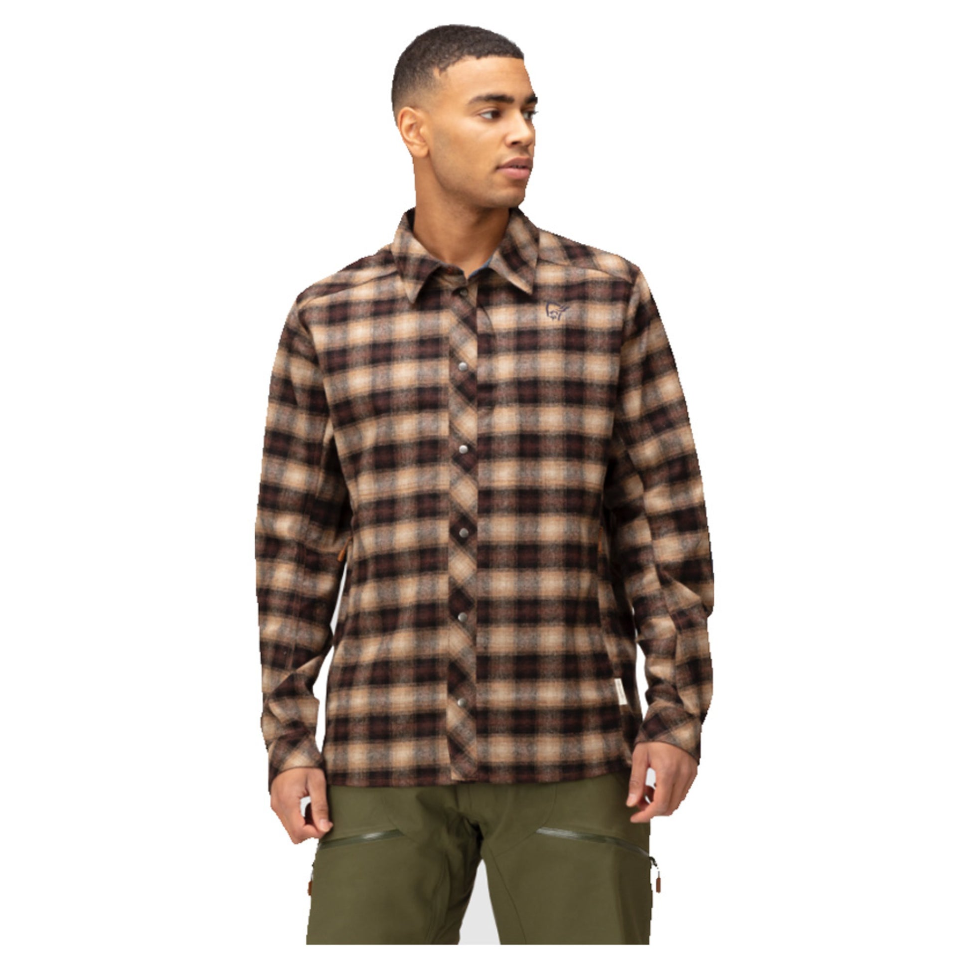 Norrona Tamok Wool Men's Shirt - After Dark - XL