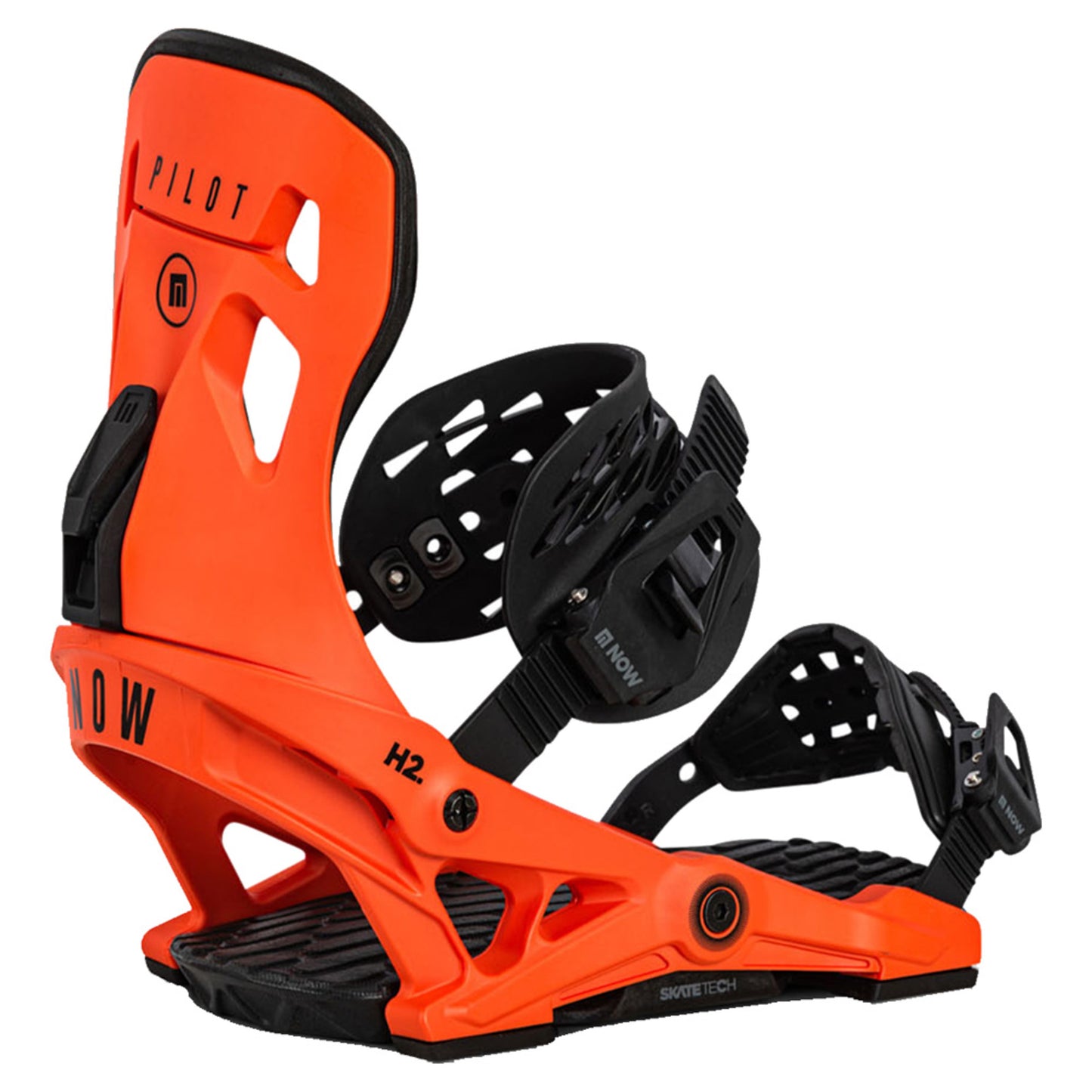 NOW Pilot Snowboard Bindings - ORANGE - M