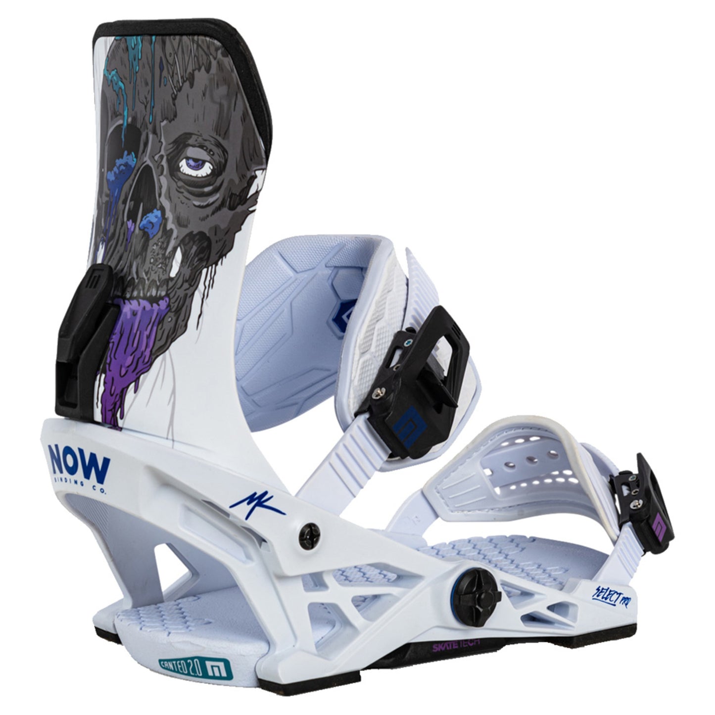 NOW Select Pro X Kowalchuk Snowboard Bindings - WHITE - M