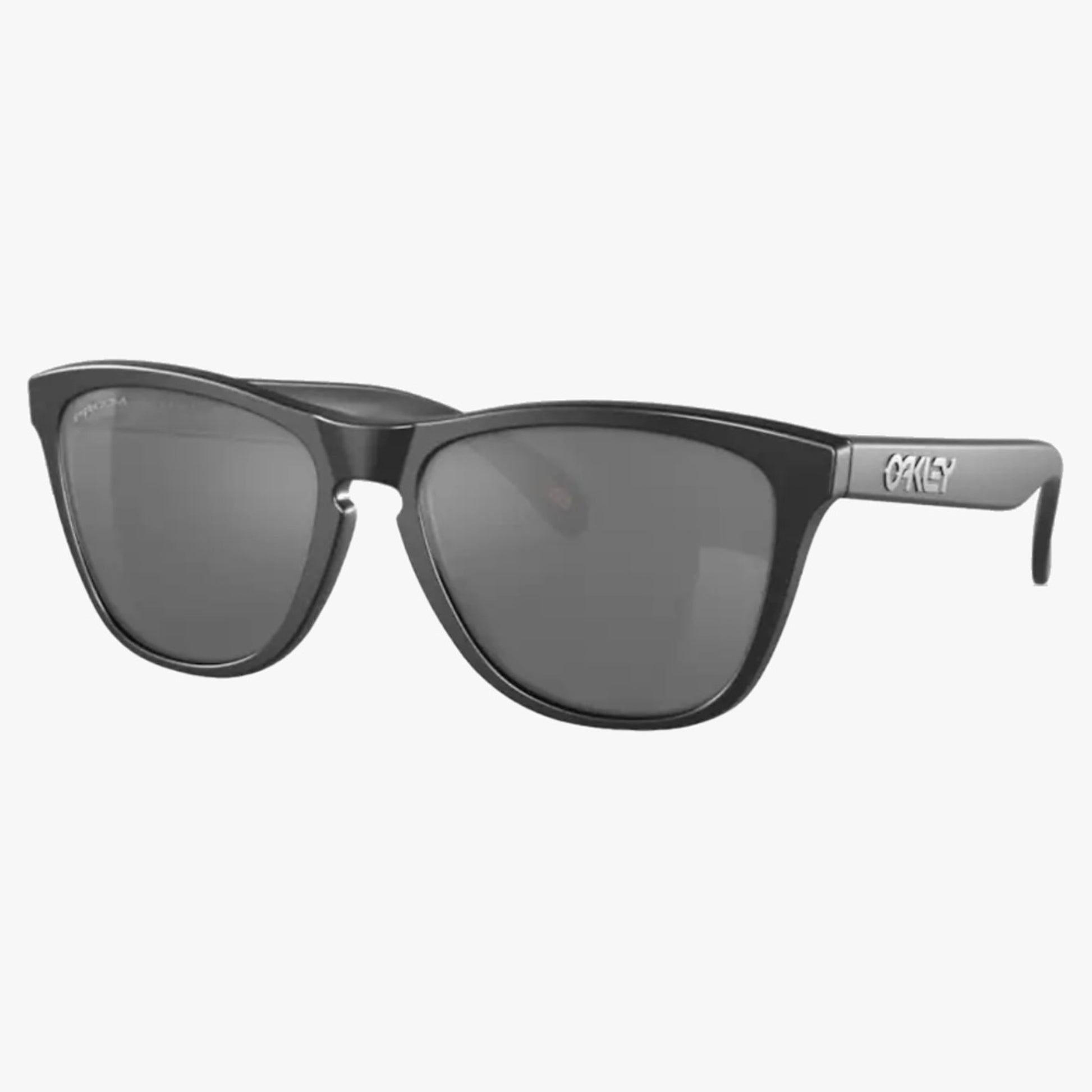 Oakley Frogskins Sunglasses - Polished Black - Grey Lens