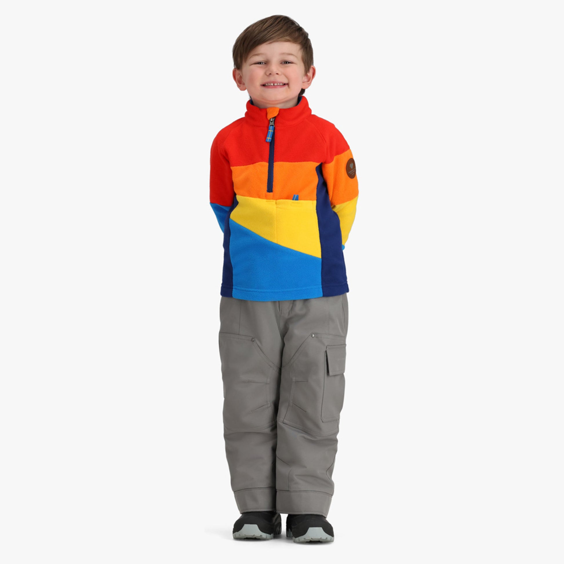 Obermeyer Noah Kid's Fleece Top - Cosmic Blue - XL