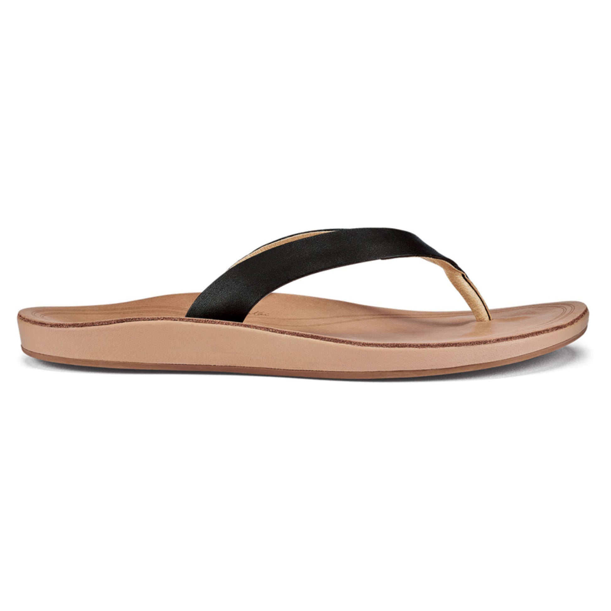 Olukai Nonohe Women's Sandals - BLACK GOLDEN SA - 9