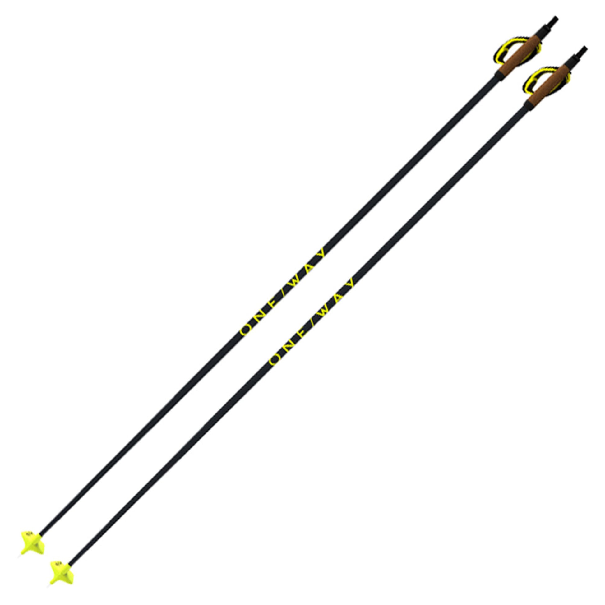 One Way Storm 6 Dark Cross Country Skate Ski Poles - 170 CM