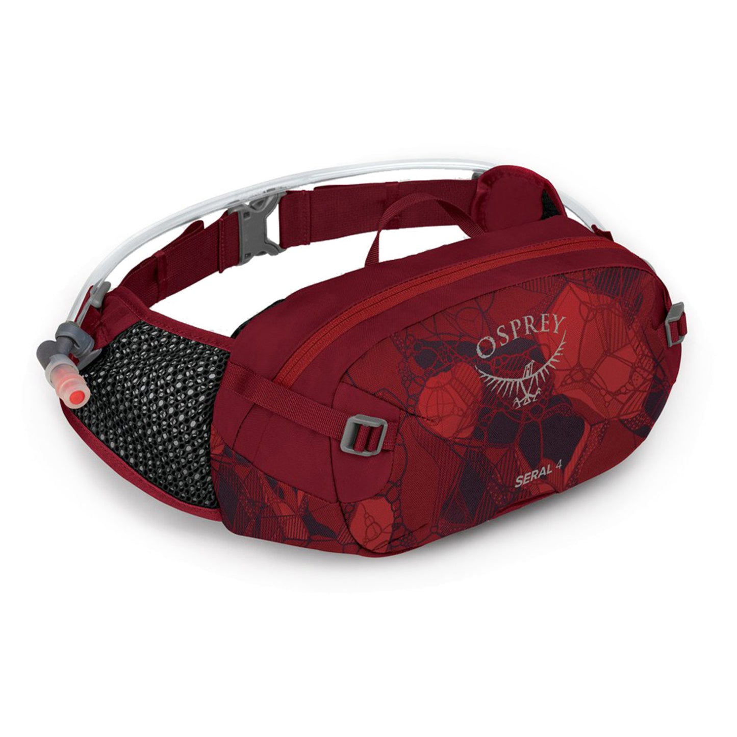 Osprey Seral 4 w/ Reservoir Bike Hydration Pack - CLARET RED