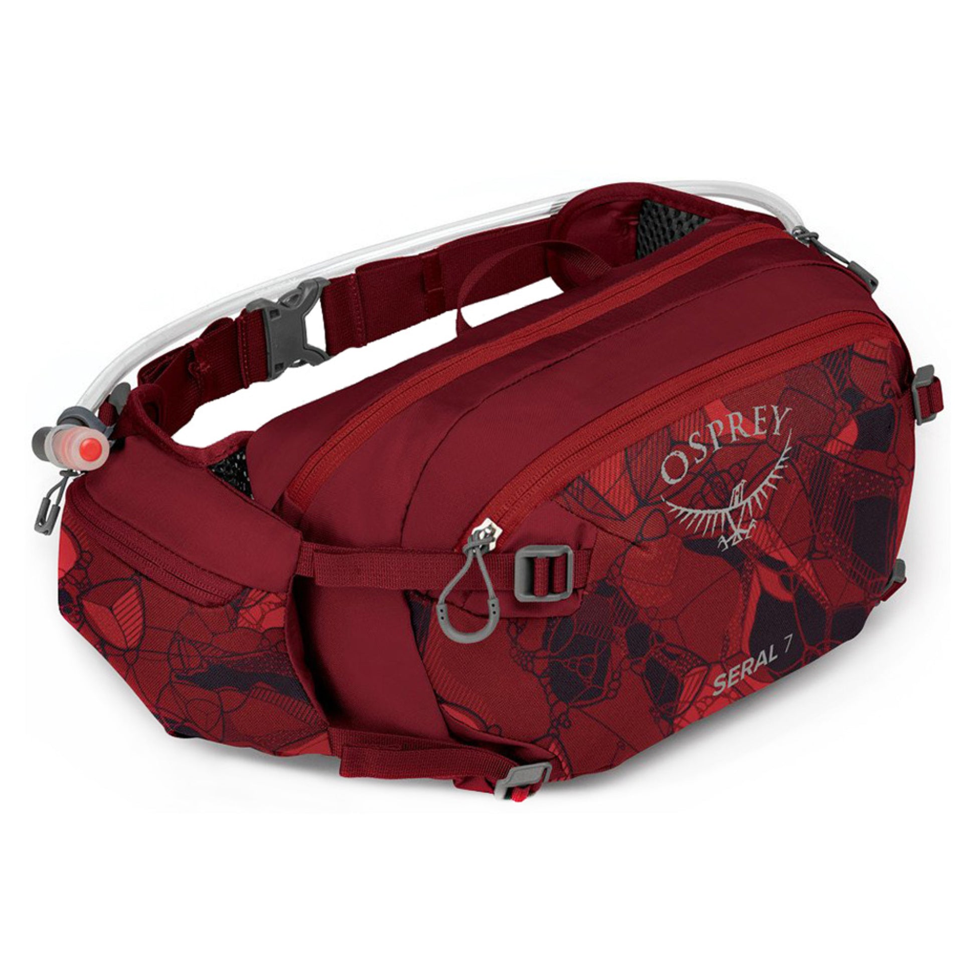 Osprey Seral 7 w/ Reservoir Bike Hydration Pack - CLARET RED