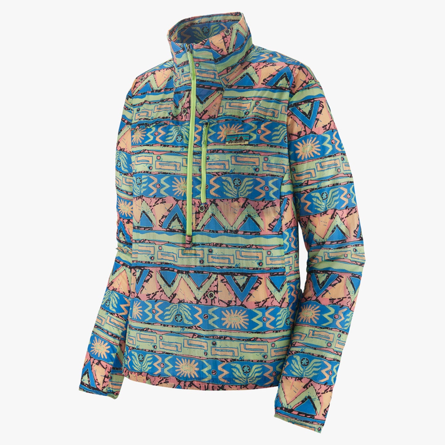 Patagonia Houdini Stash Women's 1/2 Zip - Geo_Salamander Green - XL