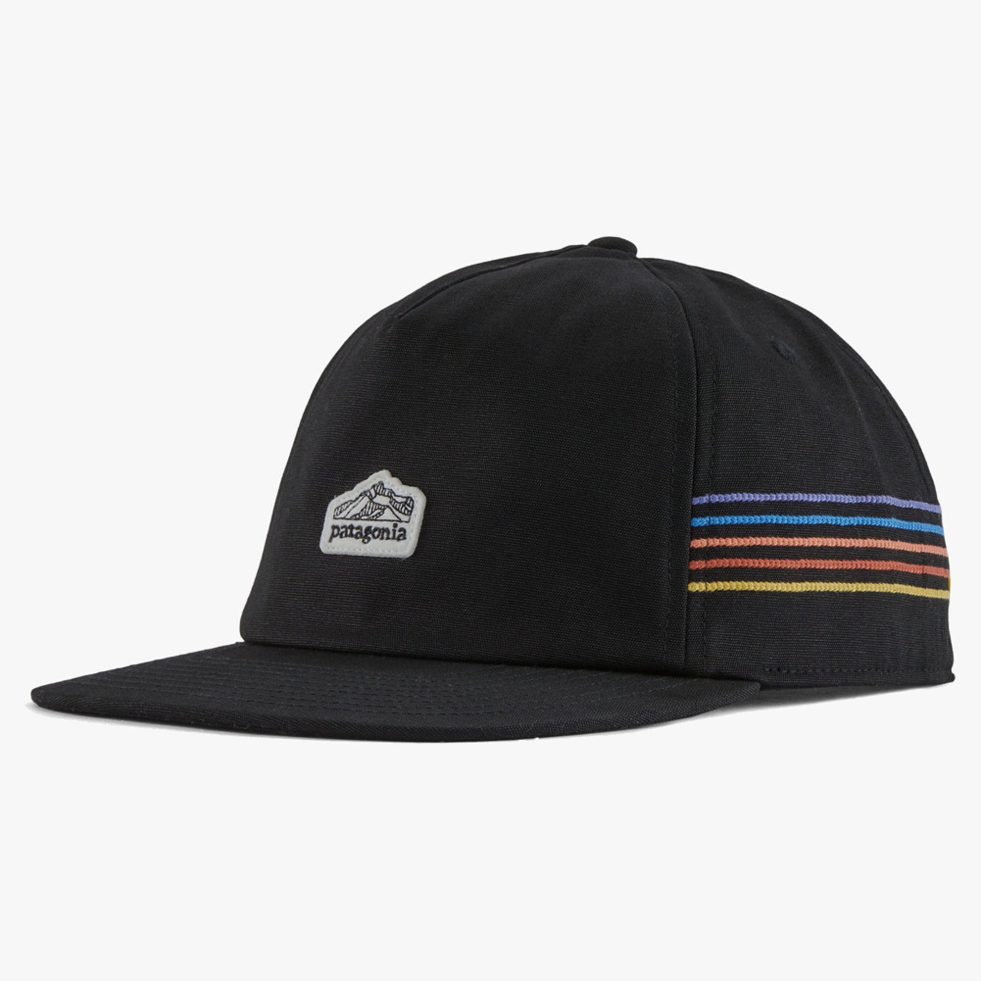 Patagonia Line Logo Ridge Stripe Funfarer Cap - Black