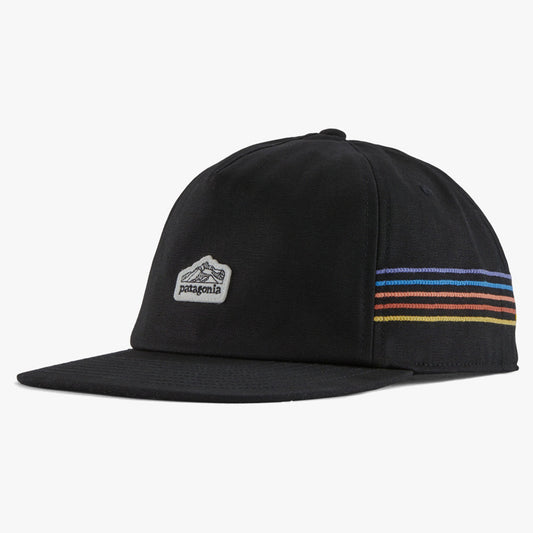 Patagonia Line Logo Ridge Stripe Funfarer Cap - Black
