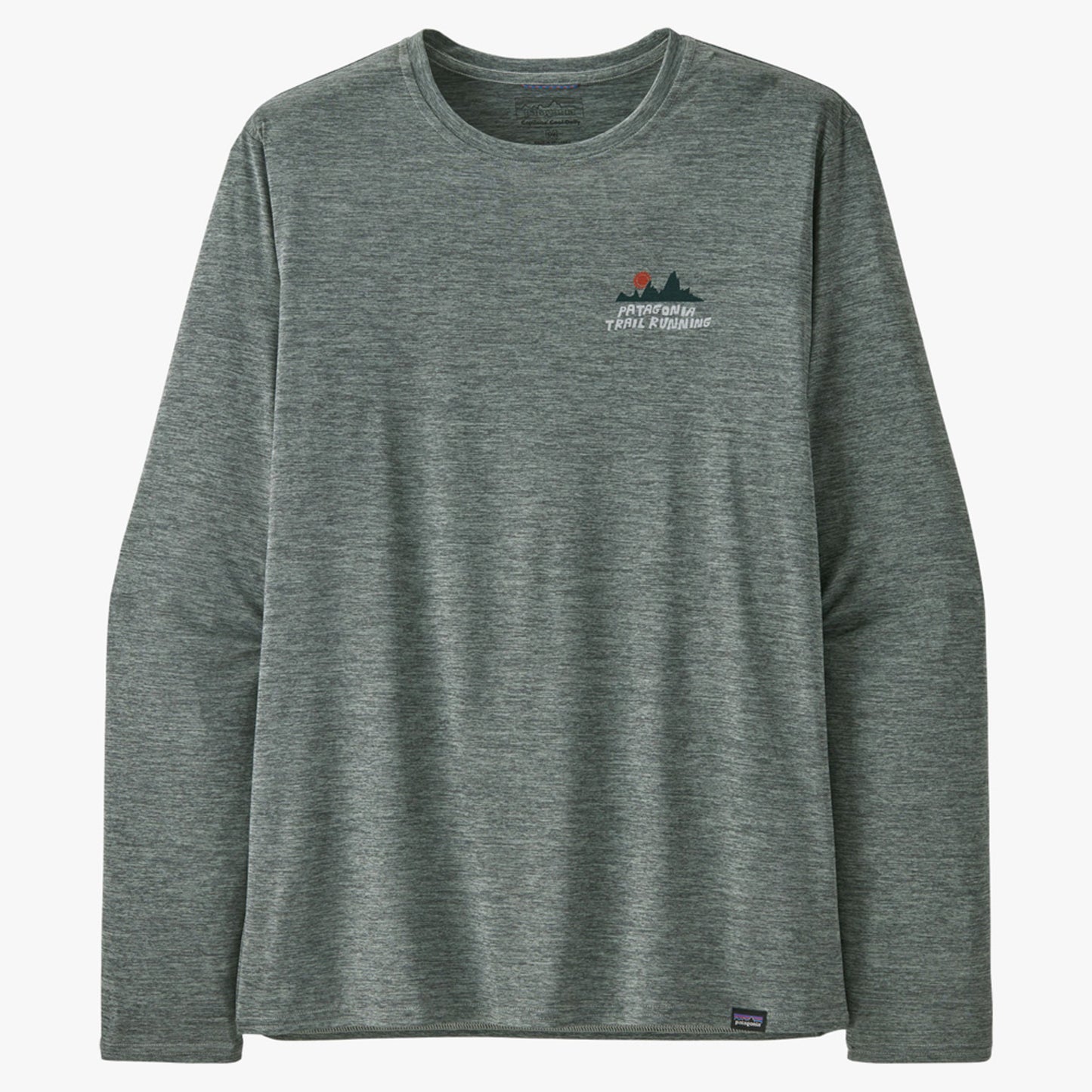 Patagonia LS Capilene Cool Daily Men's Graphic Shirt - Skyline Stencil: Sleet Green - 3XL