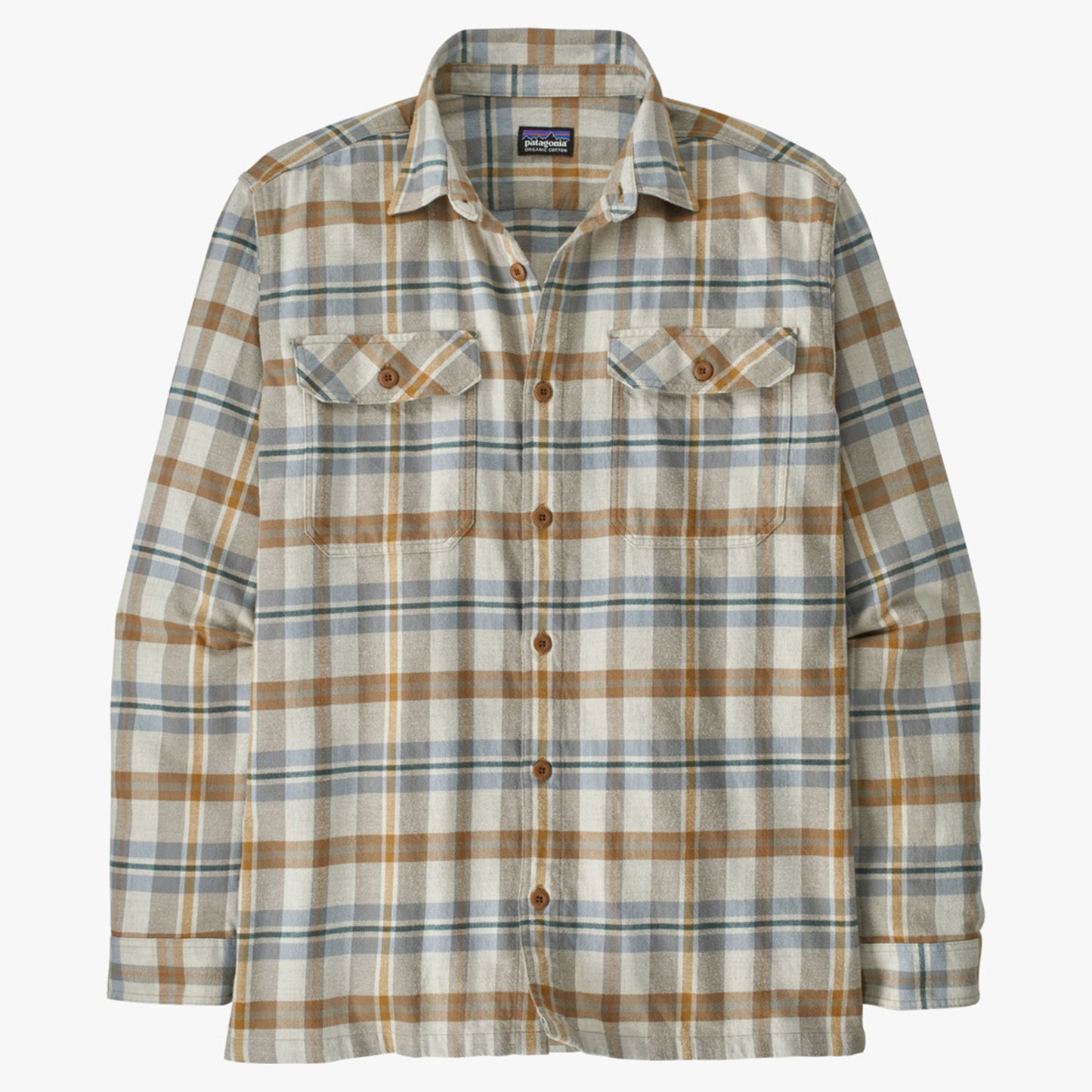 Patagonia LS Organic Cotton MW Fjord Men's Flannel Shirt - Fields: Natural - XXL