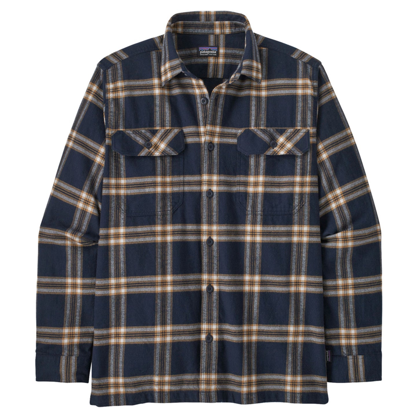 Patagonia Long-Sleeved Organic Cotton Midweight Fjord Men's Flannel Shirt - NORTH LINE NEW - XL