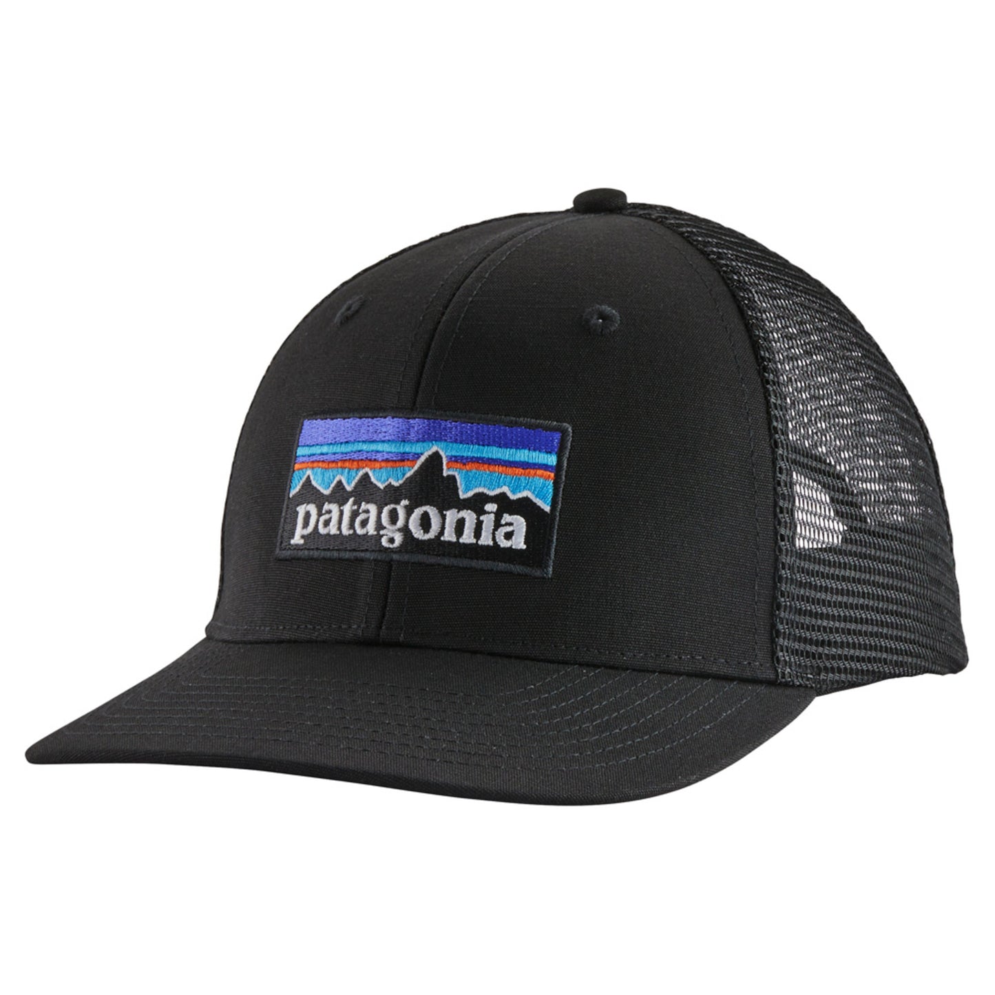 Patagonia P-6 Logo Trucker Cap - BLACK