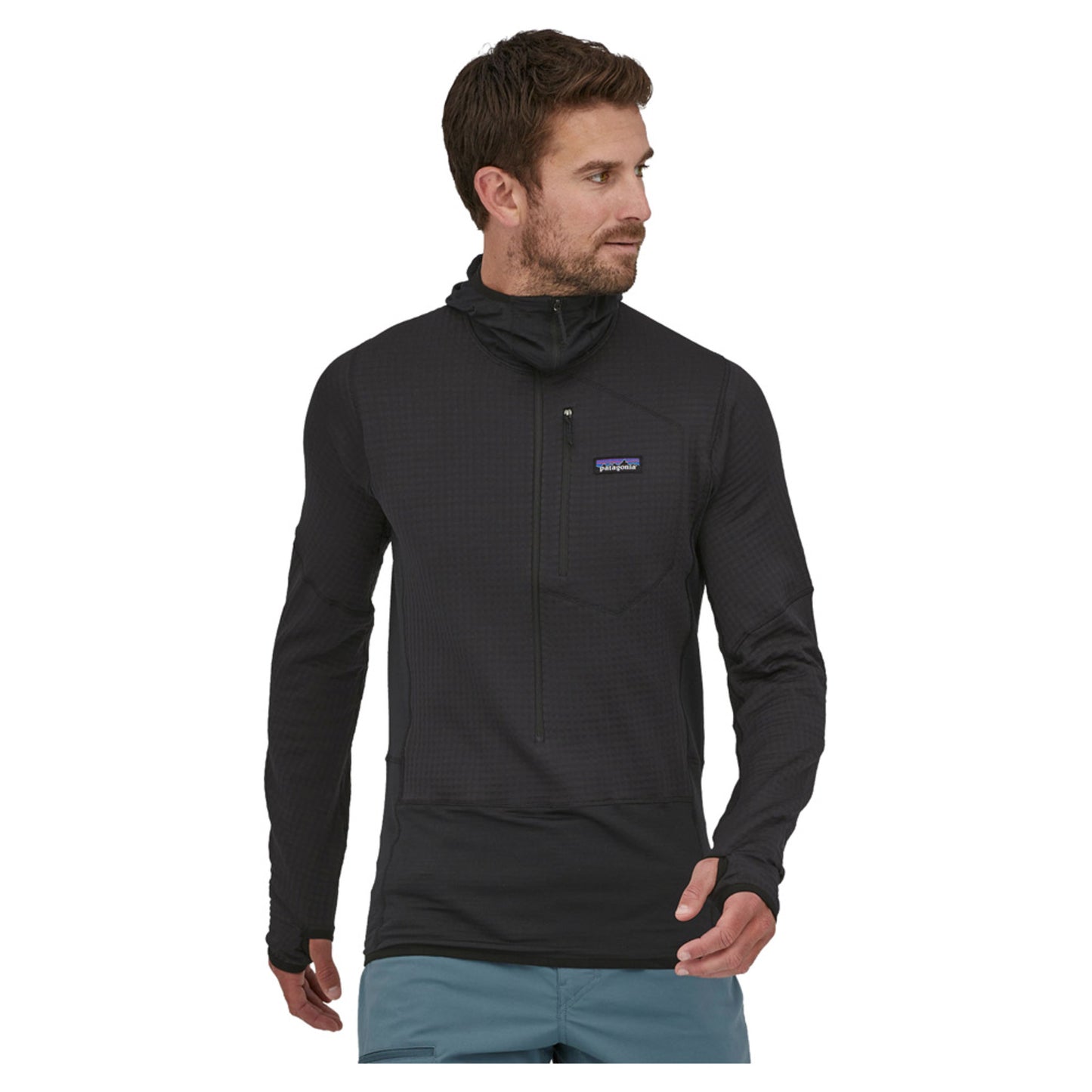 Patagonia R1 Men's Pullover Hoody - BLACK - XL