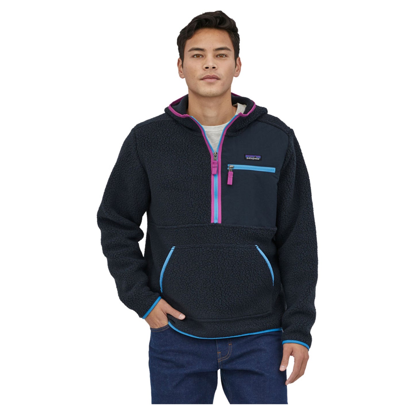 Patagonia Retro Pile Men's Pullover - PITCH BLUE - XL