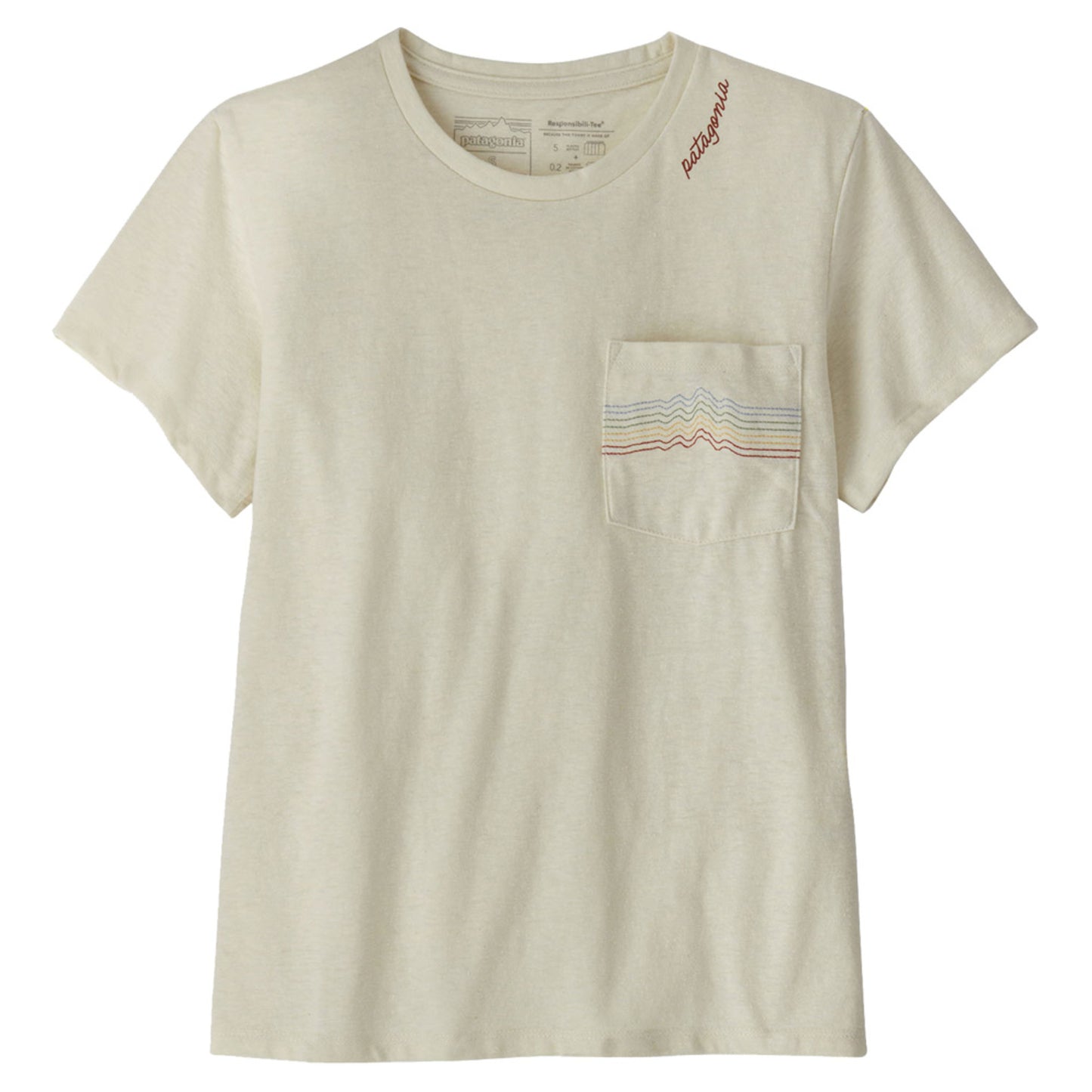 Patagonia Ridge Rise Stripe Pocket Women's Respons - BIRCH WHITE - S