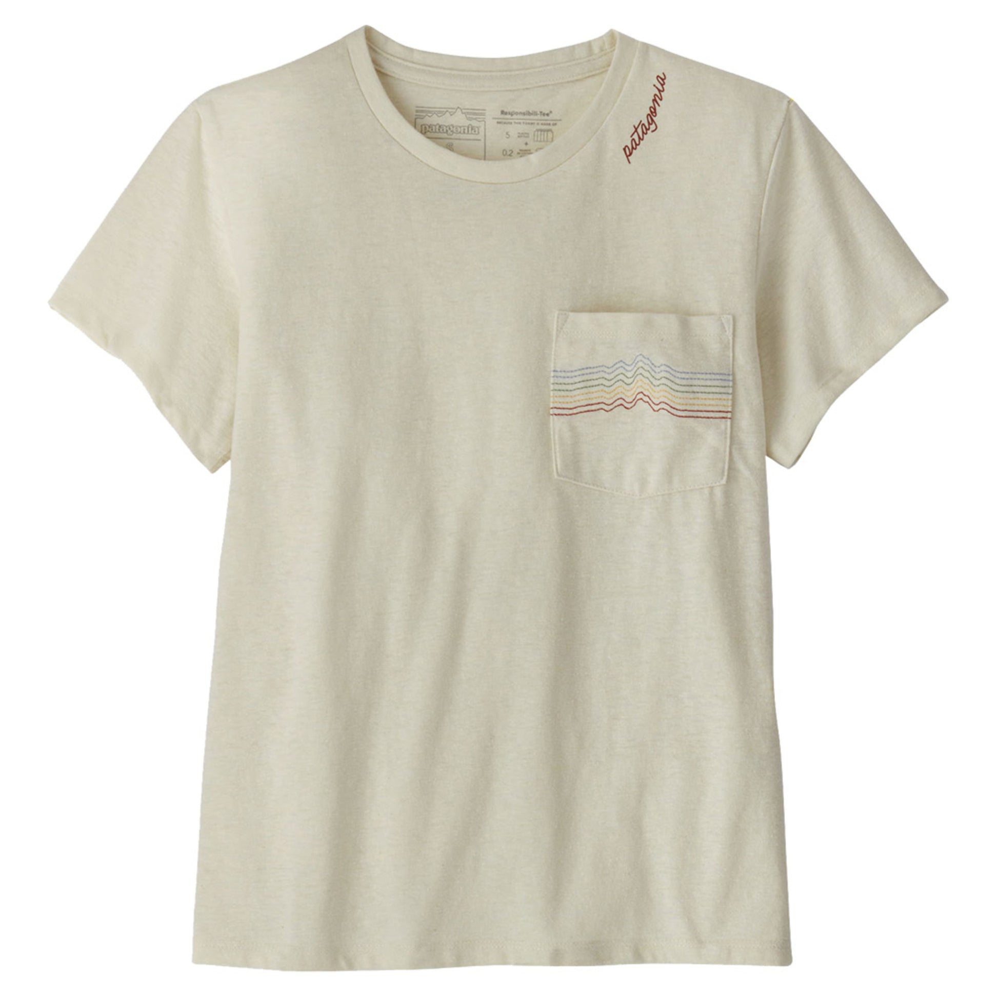 Patagonia Ridge Rise Stripe Pocket Women's Respons - BIRCH WHITE - S