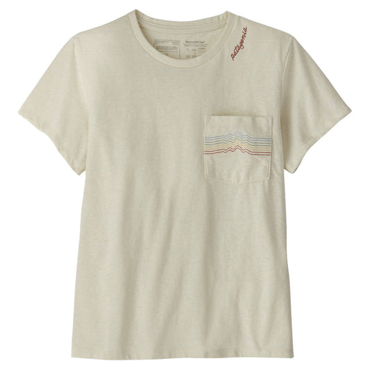 Patagonia Ridge Rise Stripe Pocket Women's Respons - BIRCH WHITE - S