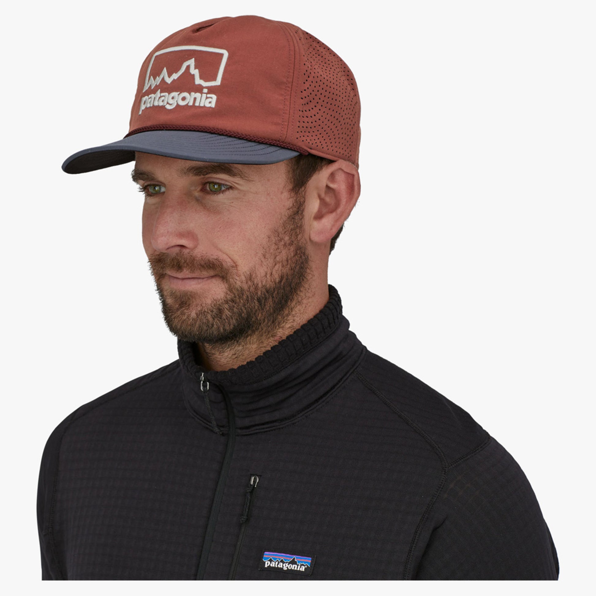 Patagonia Snowfarer Cap - Snowstitcher Drift: Ink Black