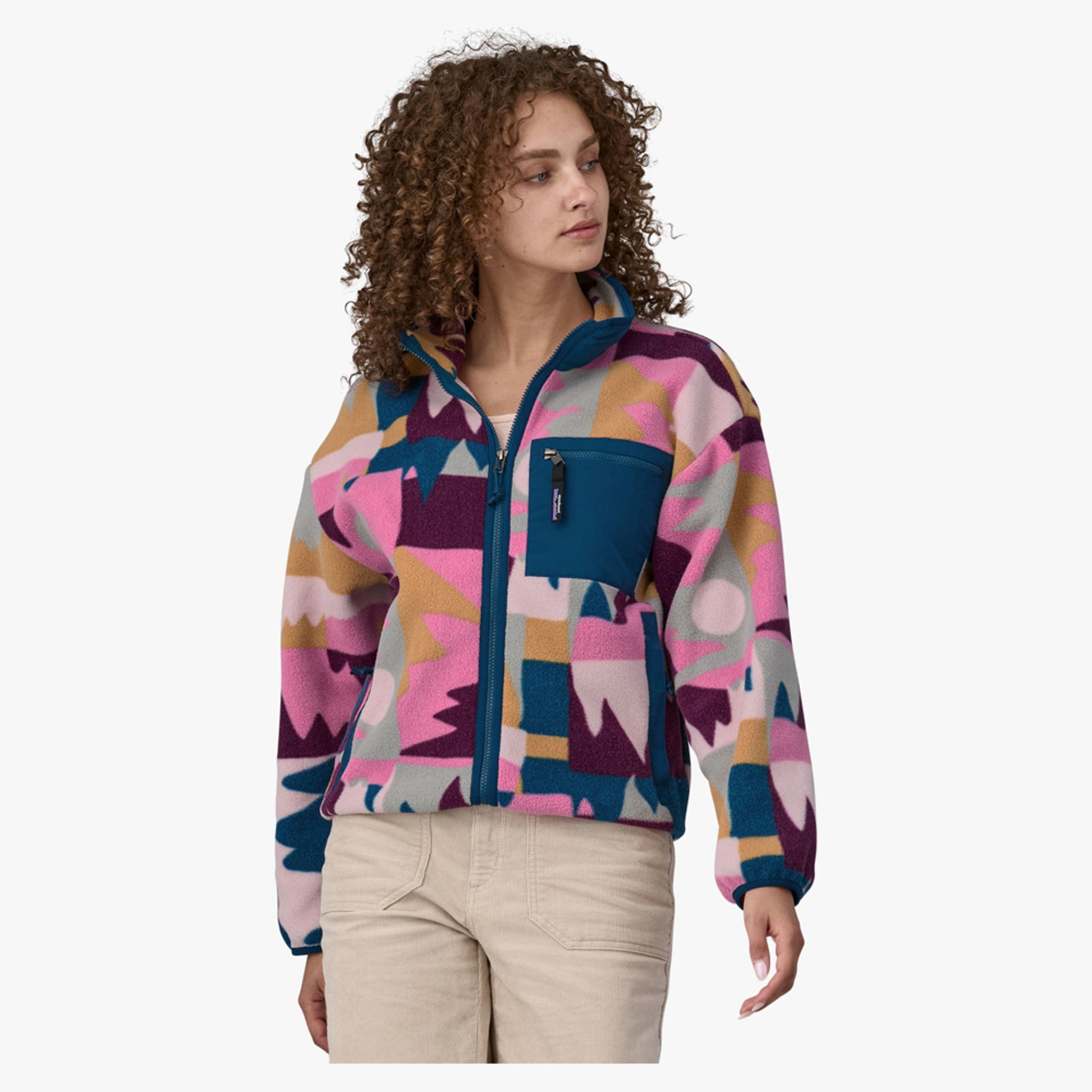 Patagonia Synchilla Women's Jacket - Frontera Marble Pink - XXL