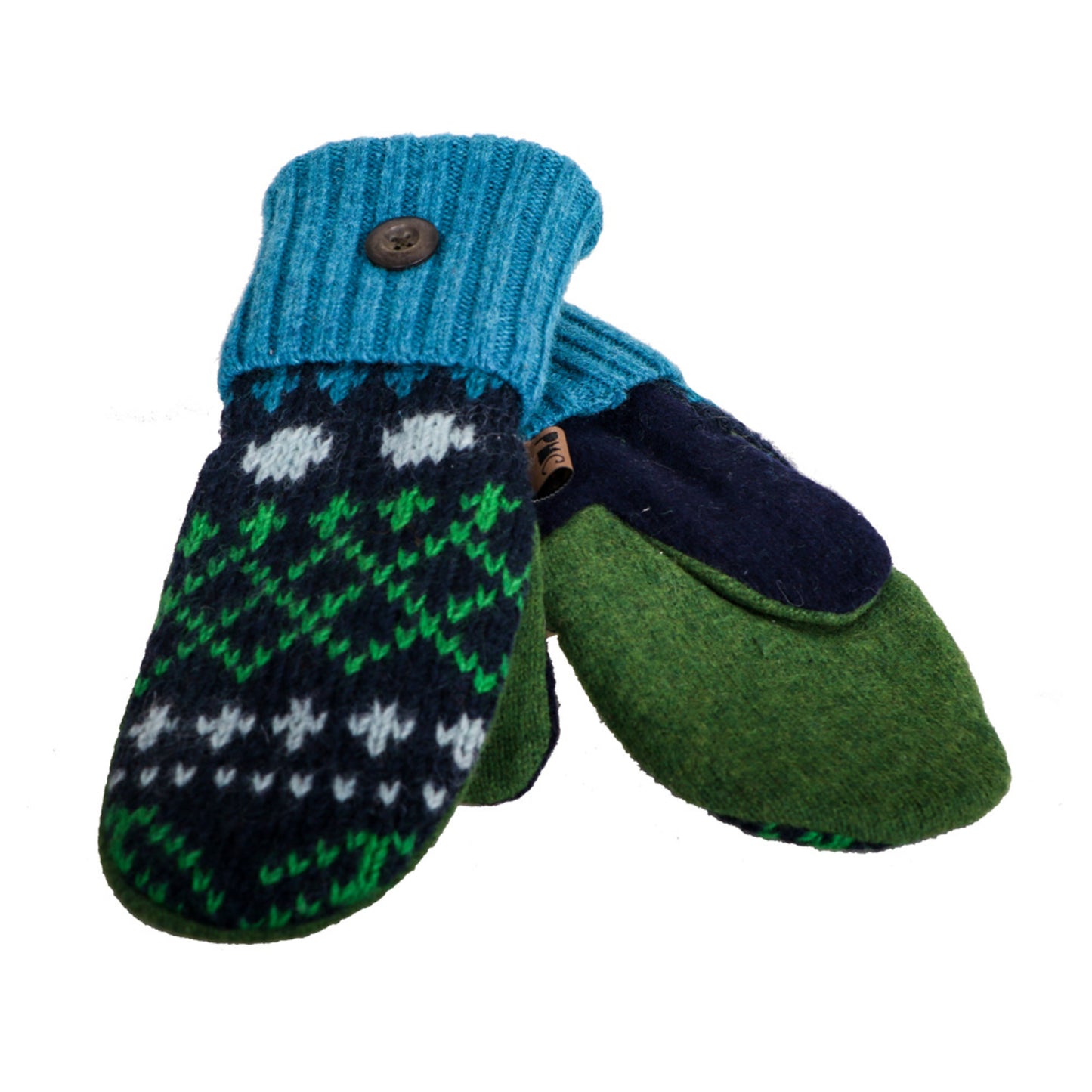 Peapack Women's Wool Mitten - RED BLACK