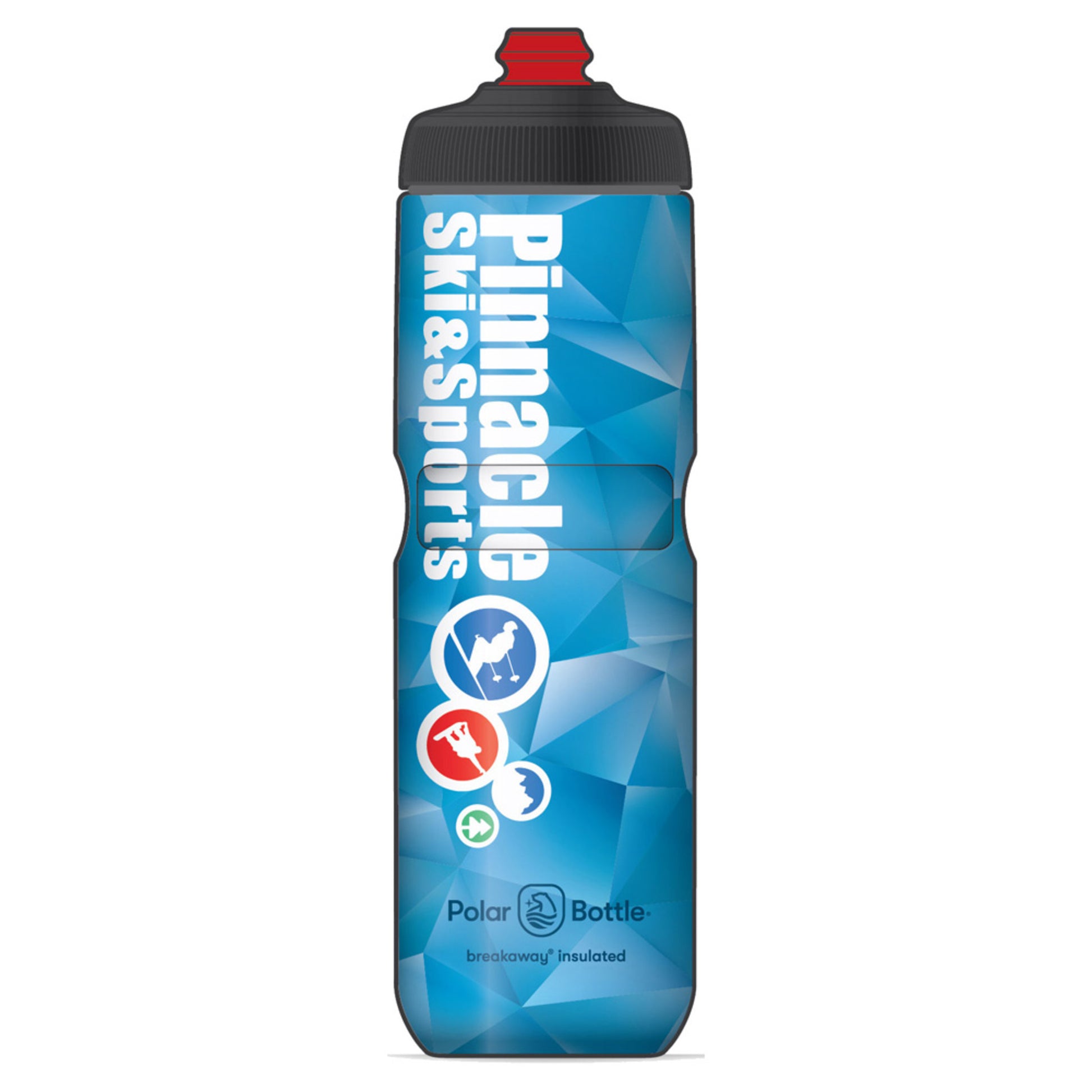 Pinnacle Ski Sports Breakaway Cap 24oz Water Bottle - ICE BLUE