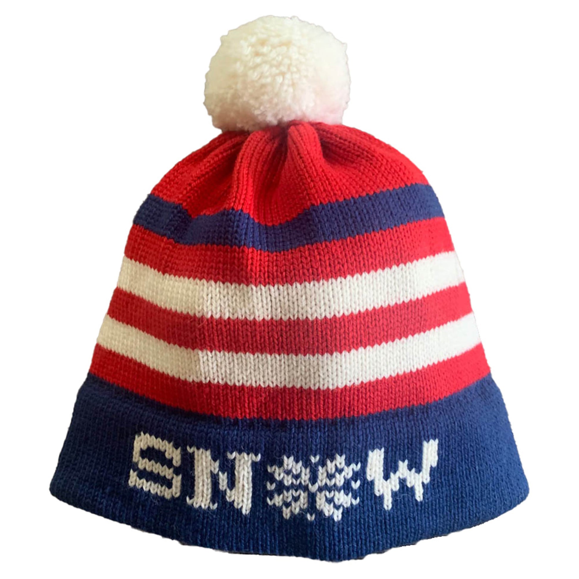 Popia Snow Hat - RED STRIPE