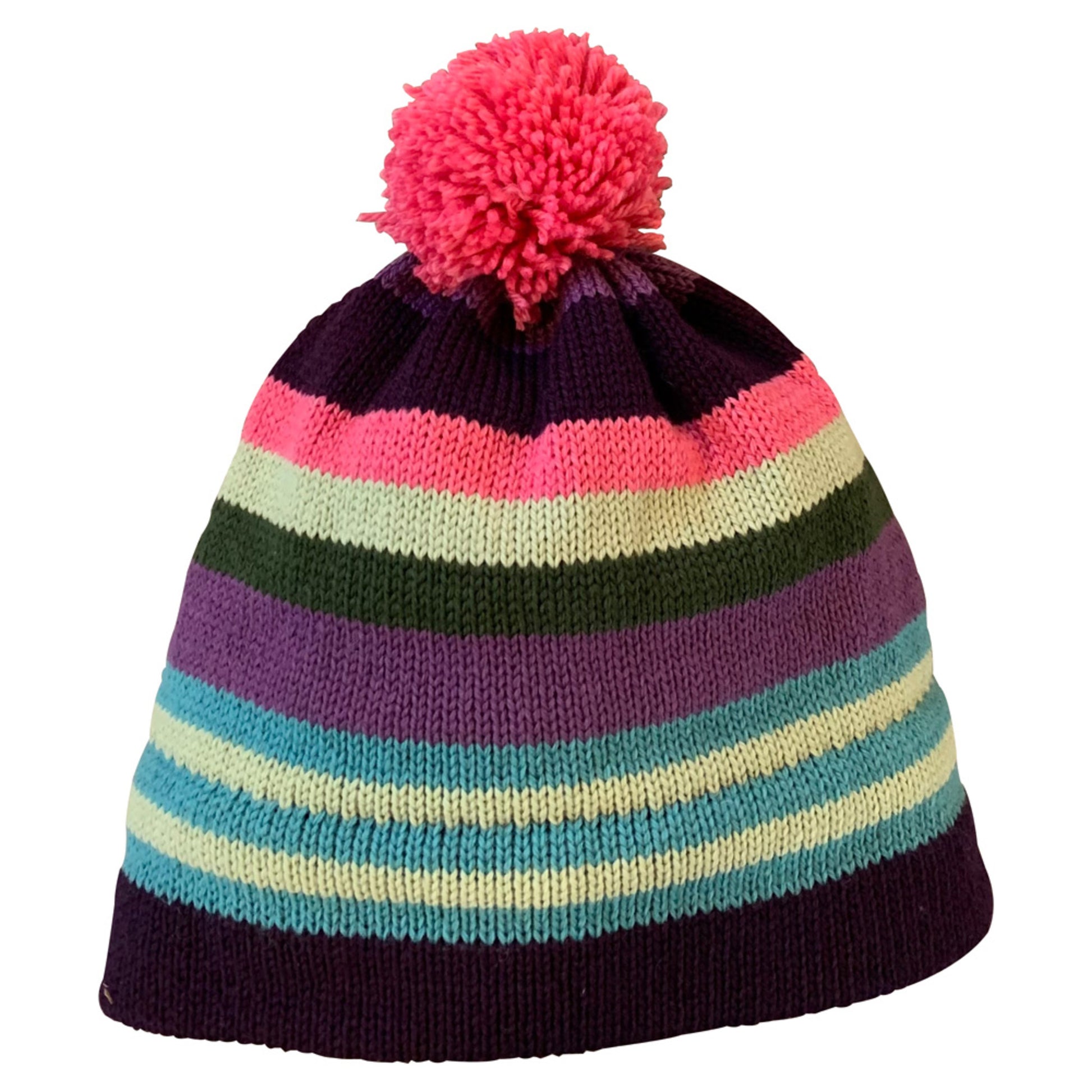 Popia Wild Stripe Hat - PLUM