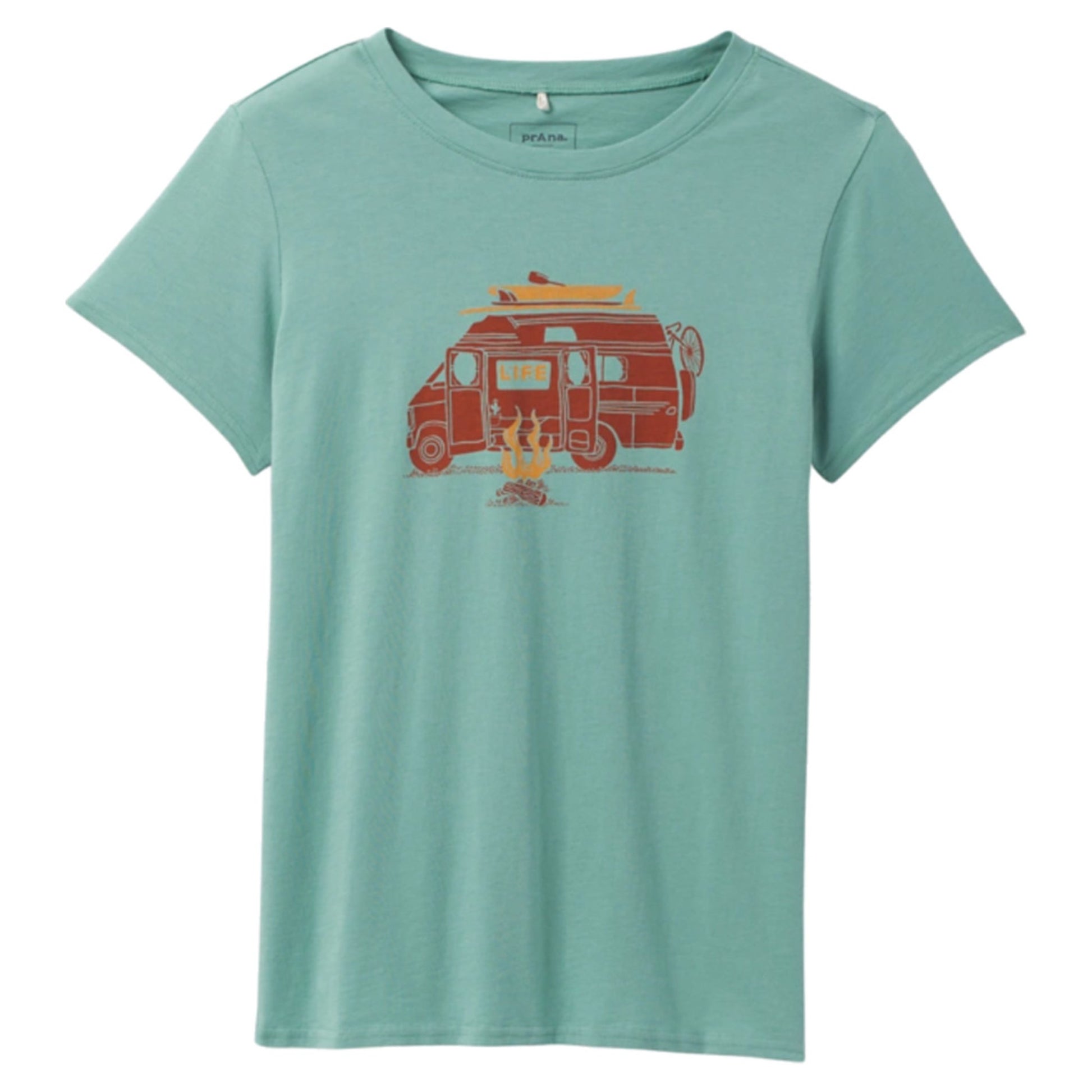 prAna Journeyman Women's Tee 2.0 - LIGHT COVE VAN - XS