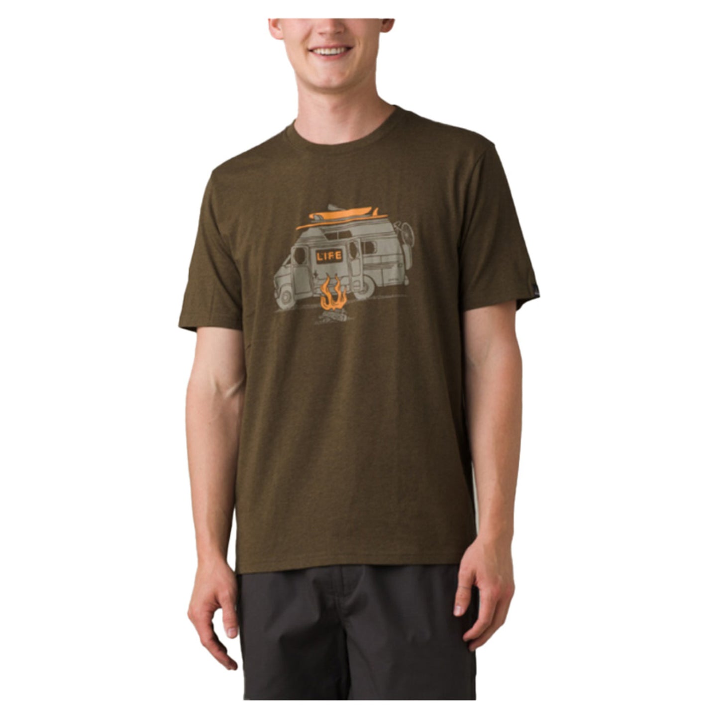prAna Will Travel Journeyman 2 Men's Shirt - PEAT HEATHER - XL