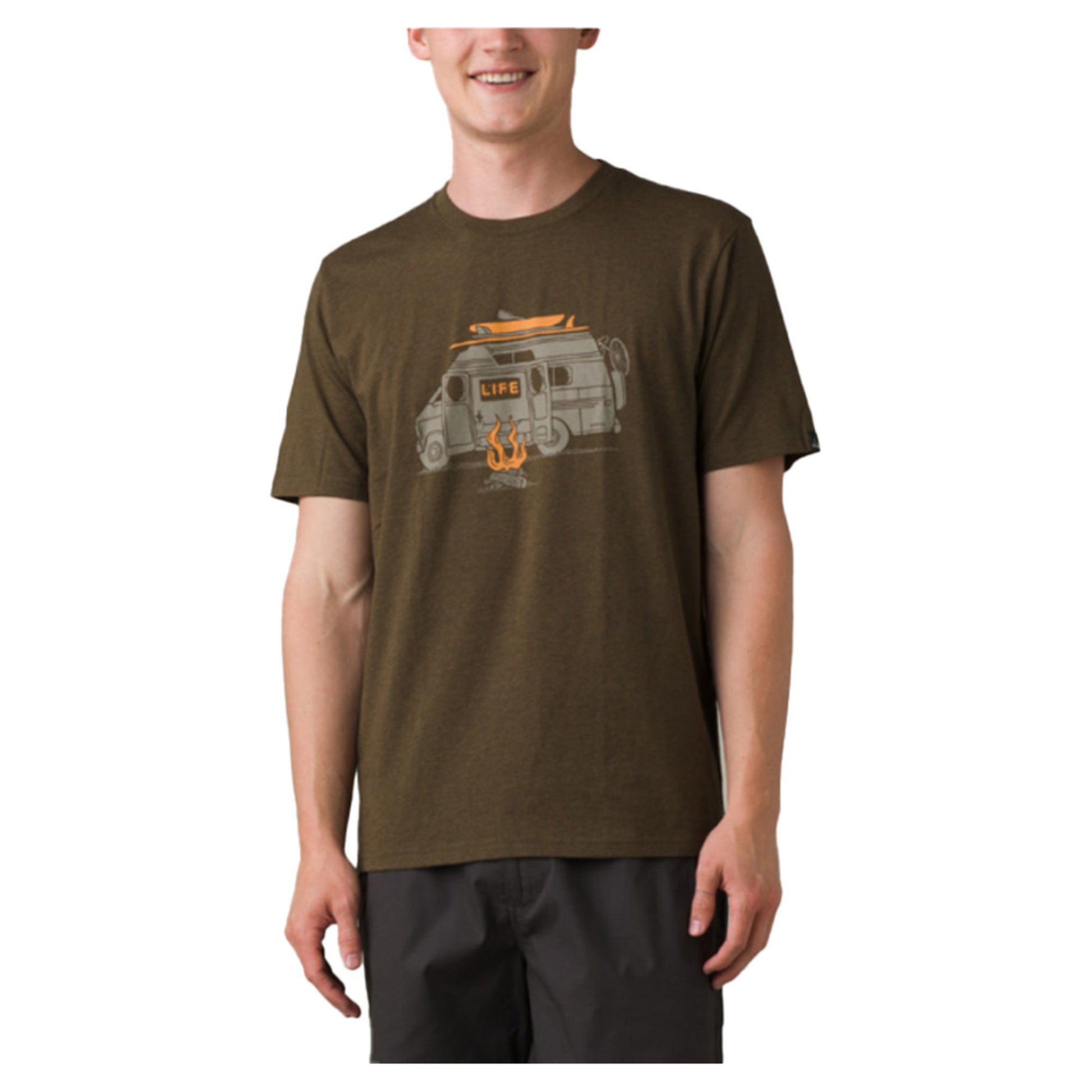 prAna Will Travel Journeyman 2 Men's Shirt - PEAT HEATHER - XL