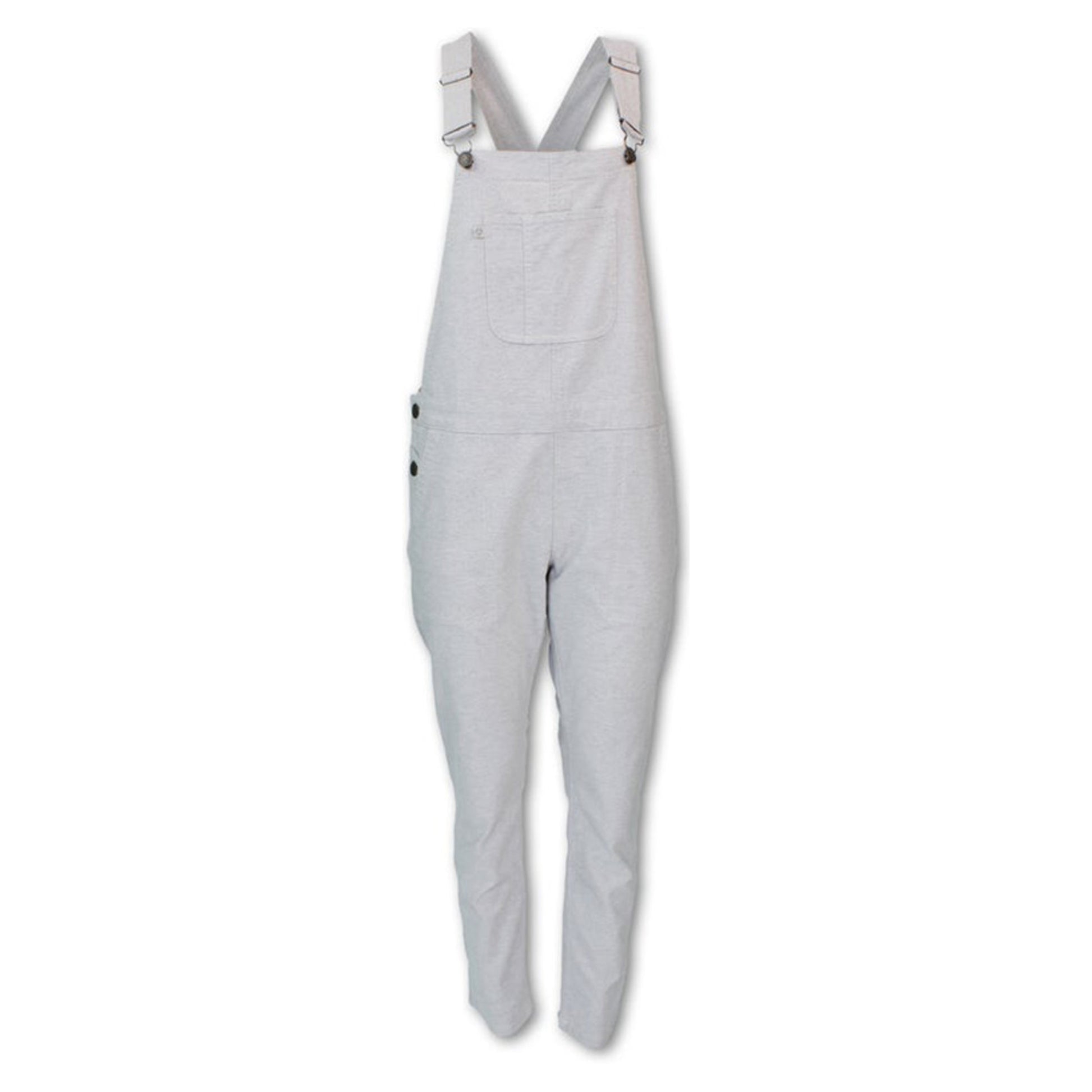 Purnell Crosshatch Stretch Women's Overalls - OATMEAL - 8